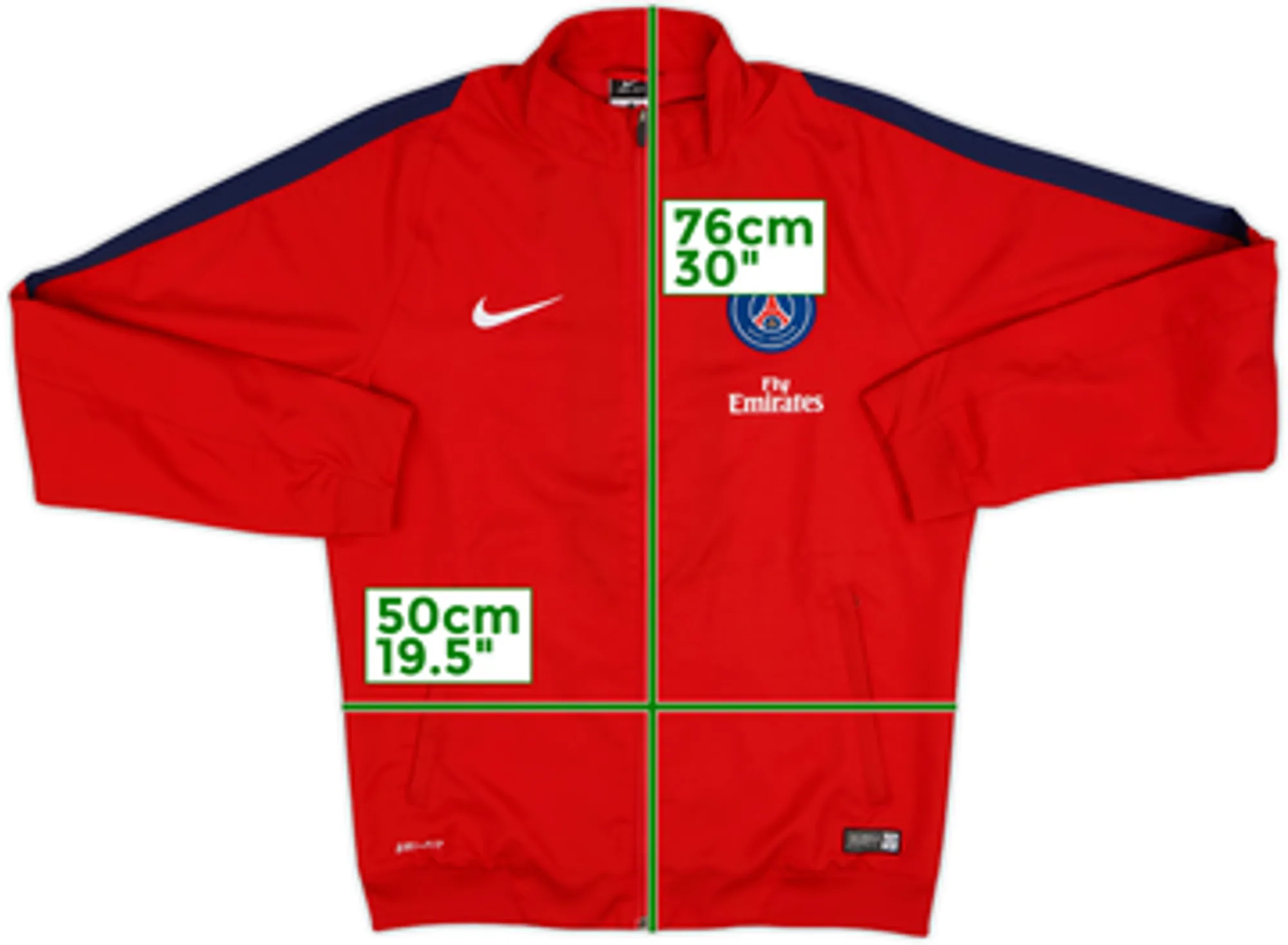 2016-17 Paris Saint-Germain Nike Track Jacket - 10/10 - (M)