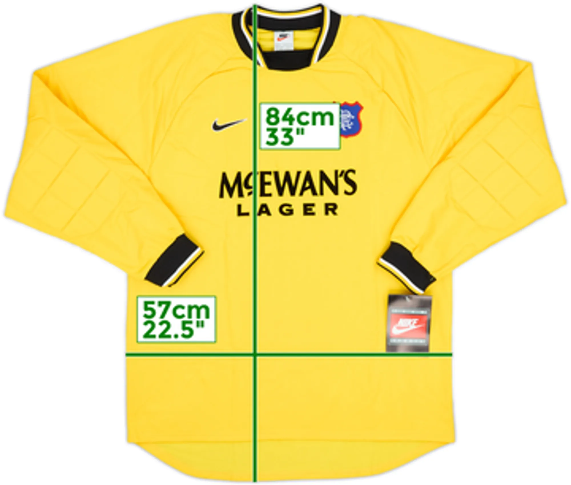 1997-99 Rangers Player Issue GK Shirt (L)