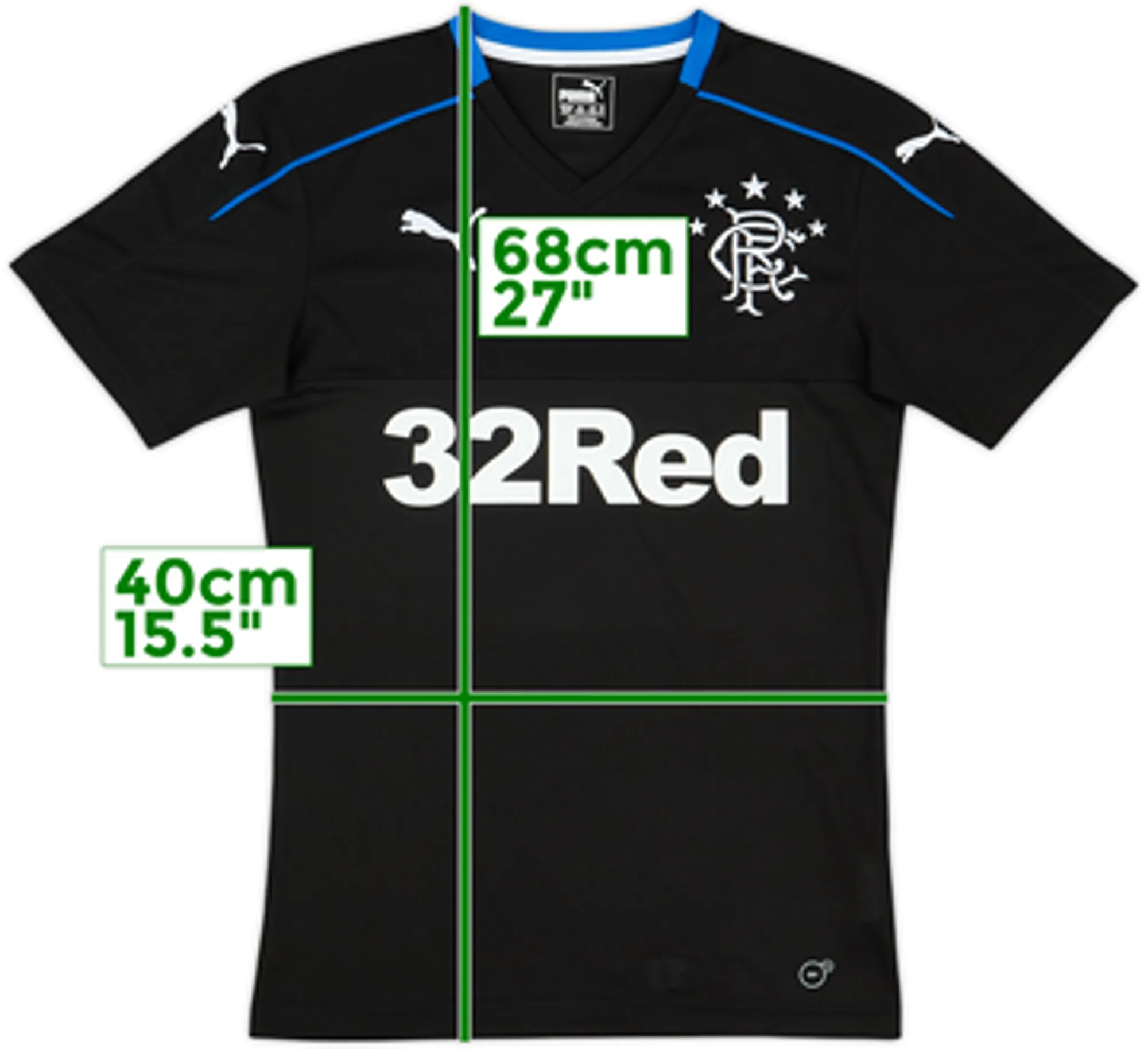 2017-18 Rangers Third Shirt - 8/10 - (L)