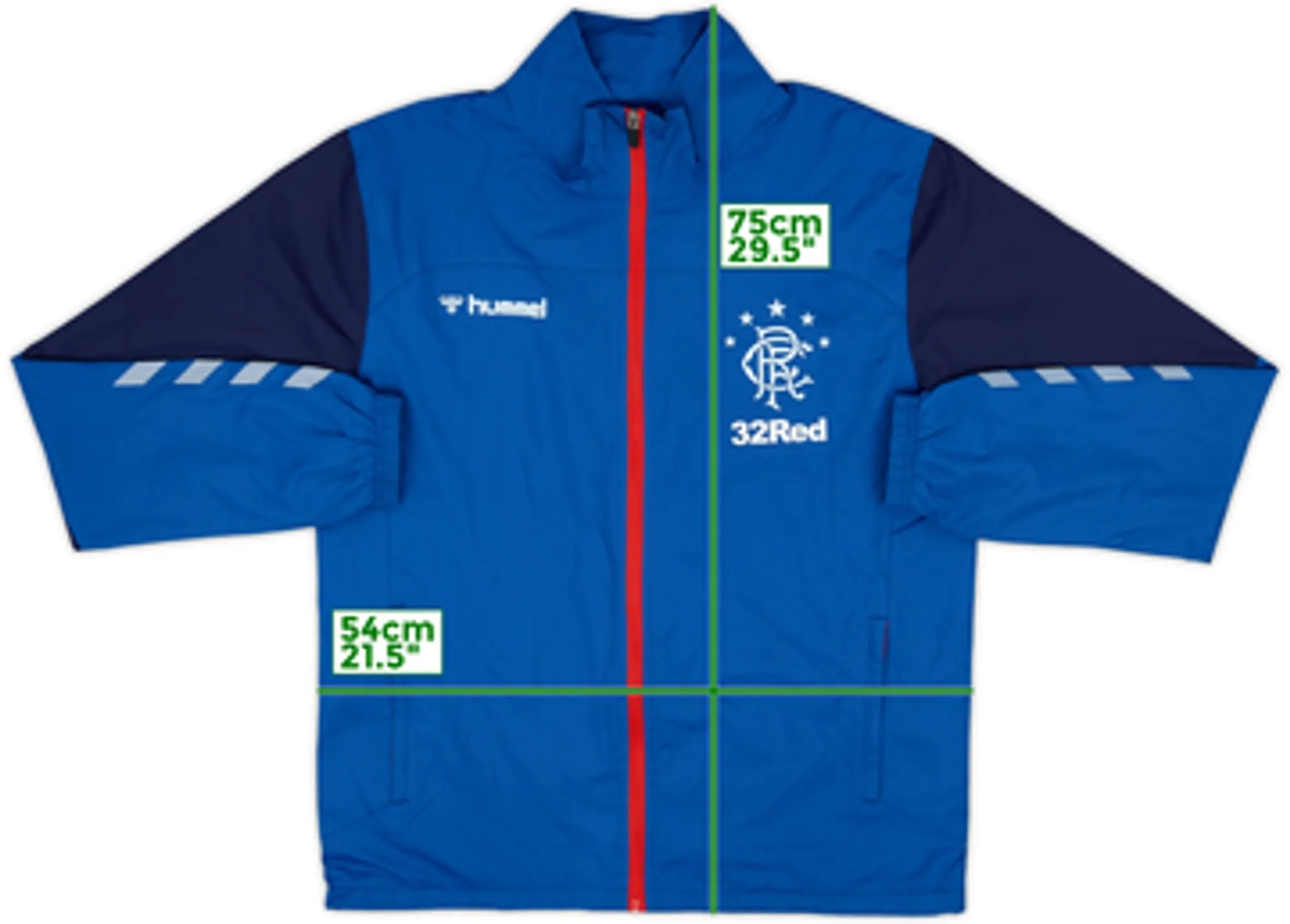 2018-19 Rangers Hummel Track Jacket - 10/10 - (M)