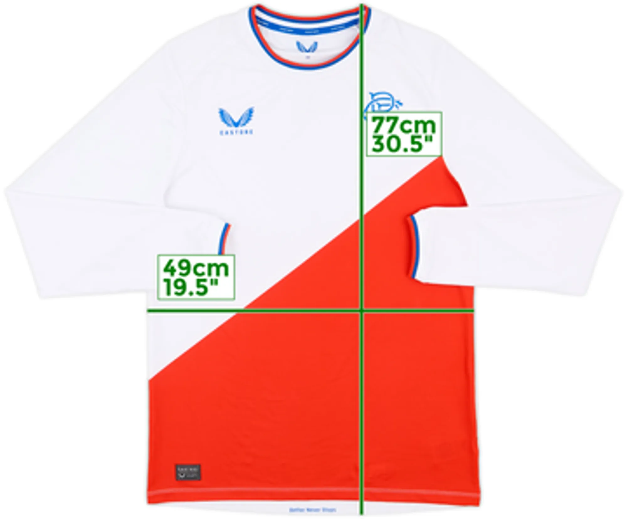 2022-23 Rangers Away L/S Shirt - 9/10 - (M)