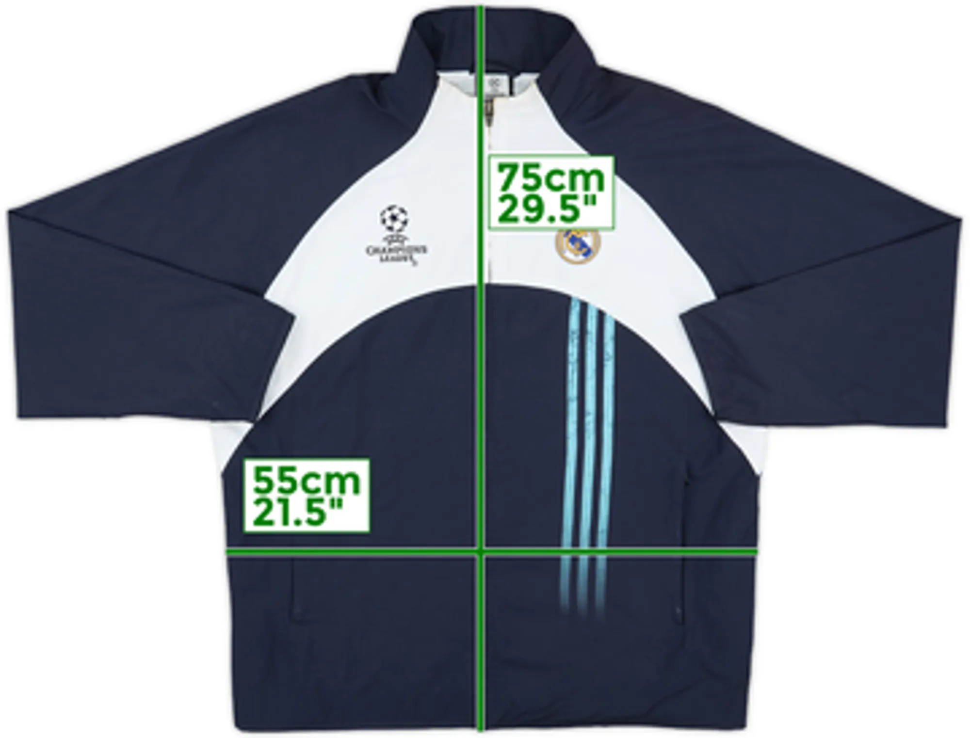 2003-04 Real Madrid adidas CL Track Jacket - 5/10 - (S)