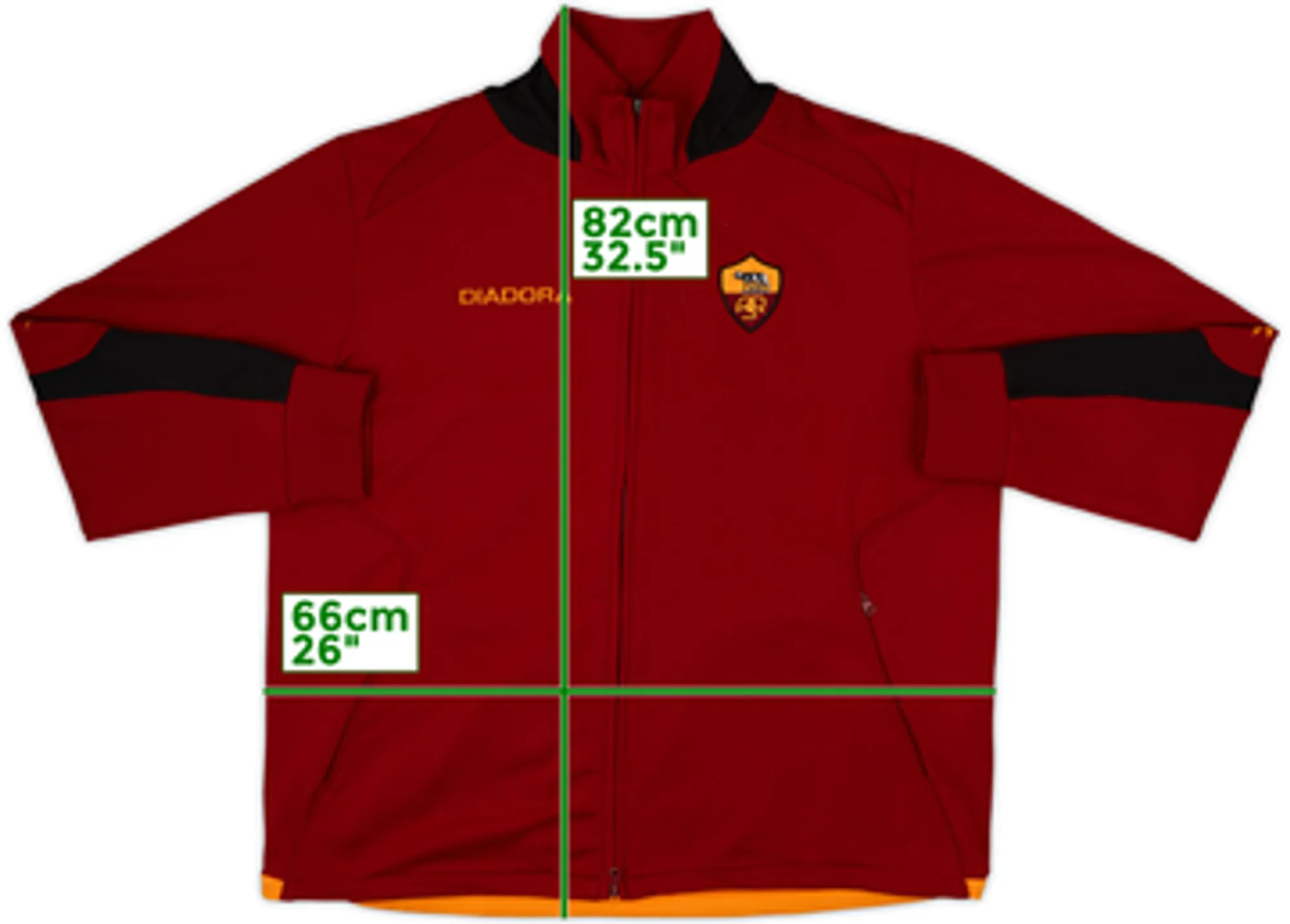 2005-06 Roma Diadora Track Jacket - 6/10 - (L)