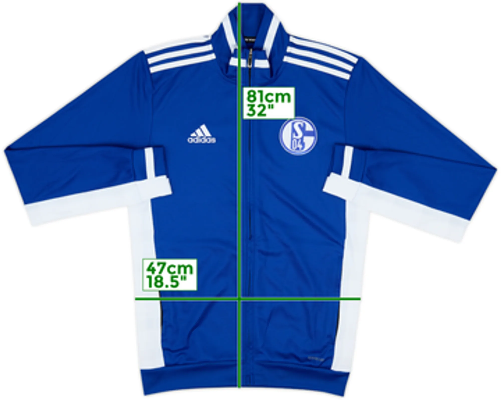 2022-23 Schalke adidas Track Jacket - 10/10 - (S)