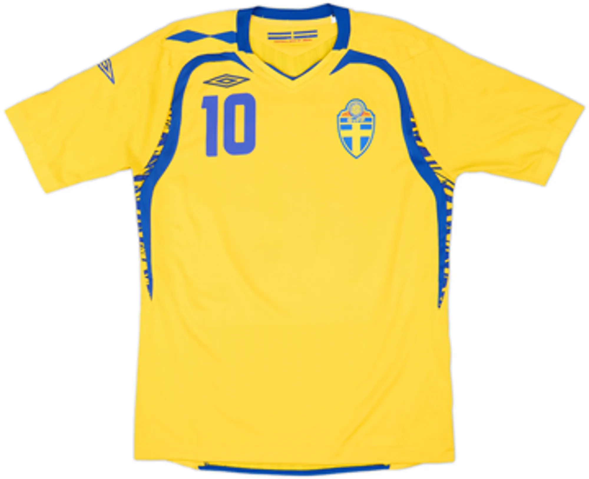 2007-09 Sweden Home Shirt Ibrahimovic #10 - 8/10 - (XL)