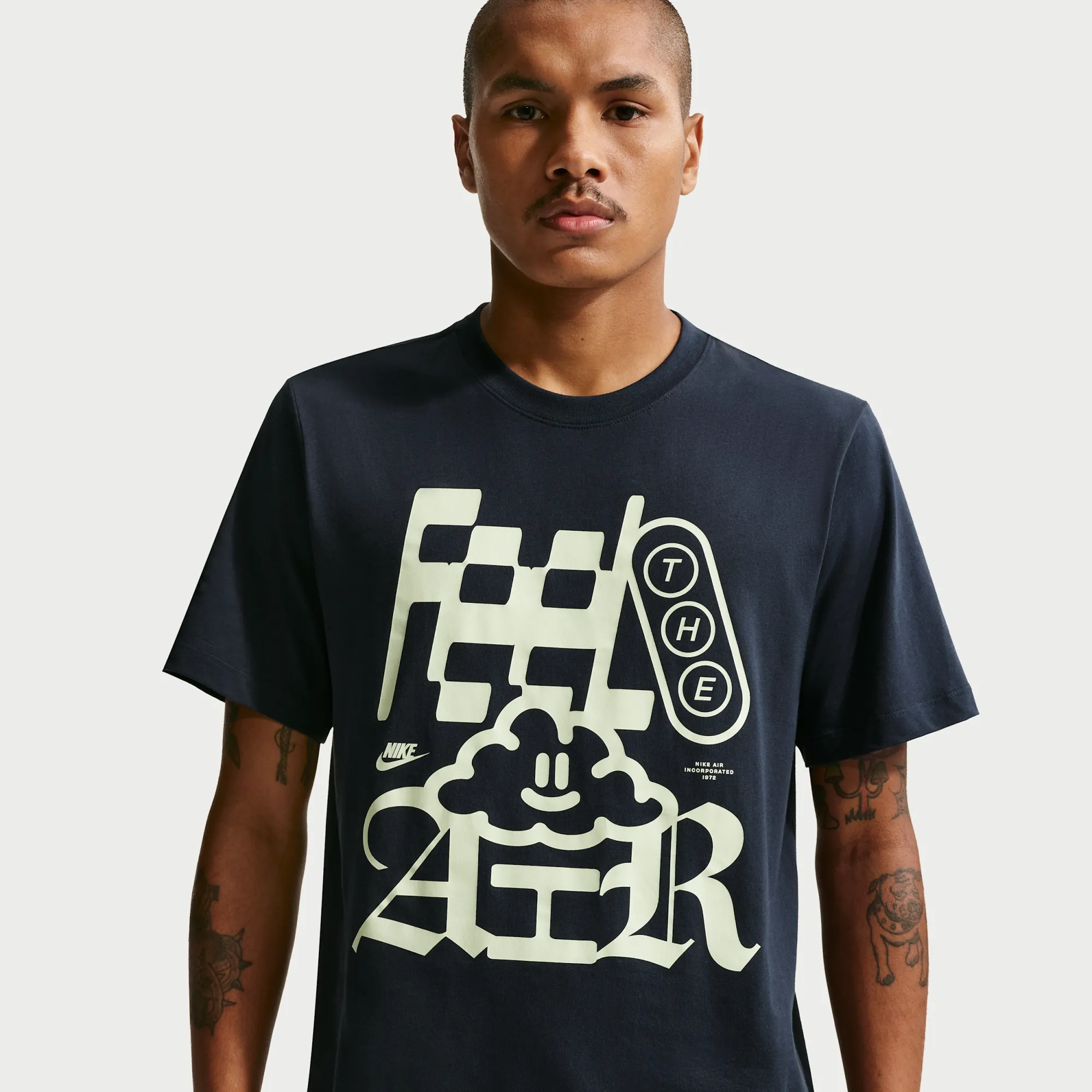 Nike T-Shirt - Blue - Cotton