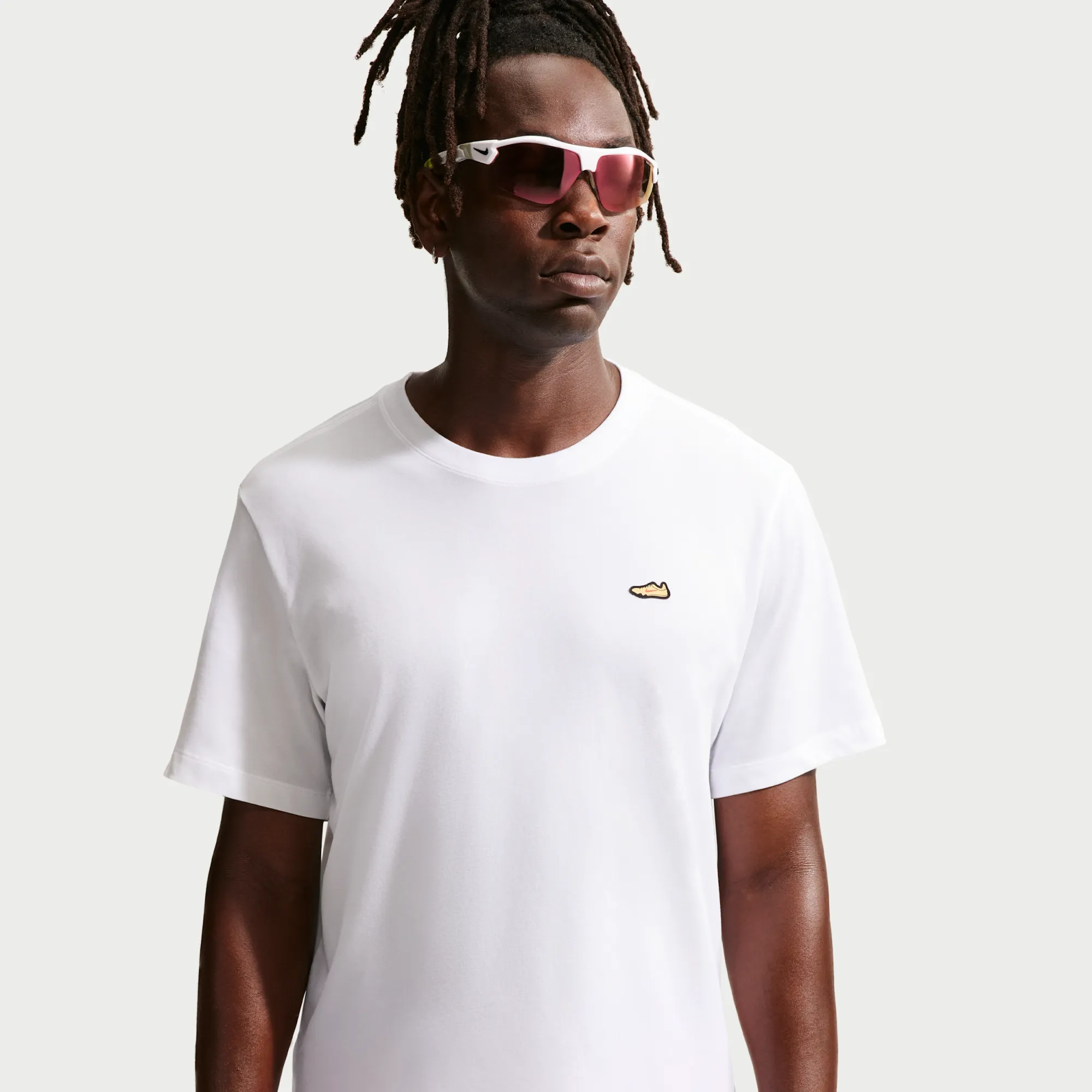 Nike Retro Men's Dri-FIT Running T-Shirt - White - Cotton/Polyester