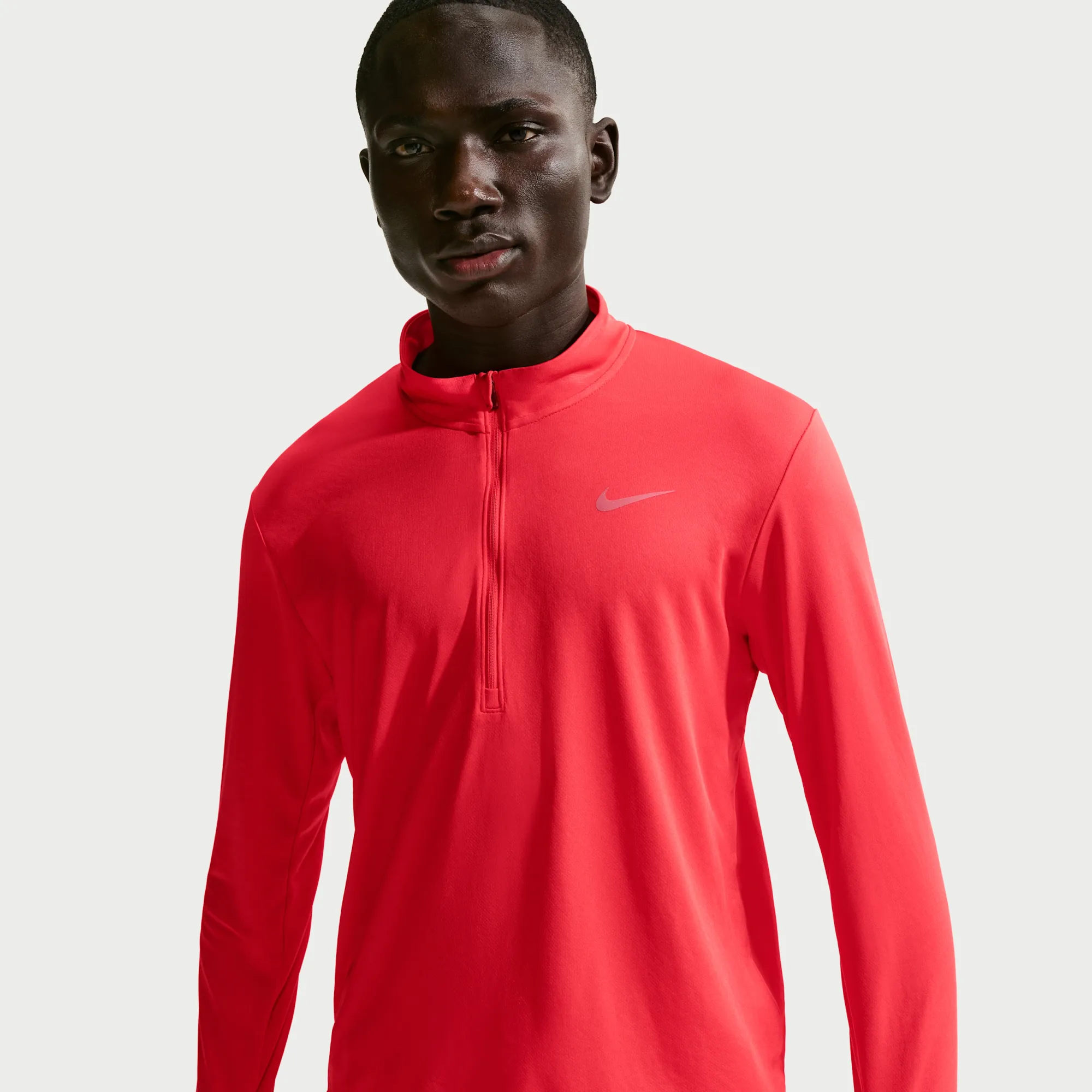 Nike Pacer Men's Dri-FIT 1/2-Zip Running Top - Red - Polyester