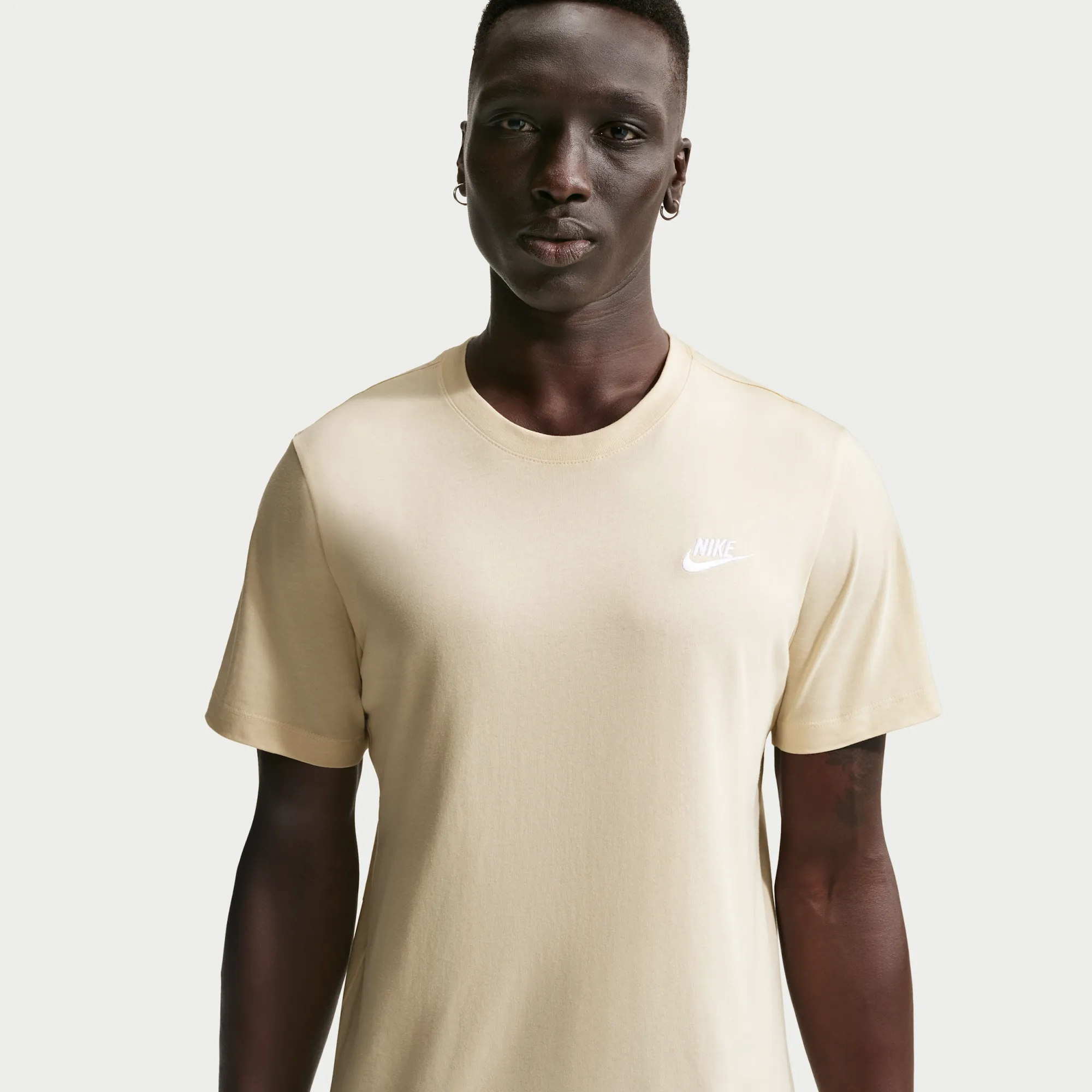 Nike Club Men's T-Shirt - Brown - Cotton