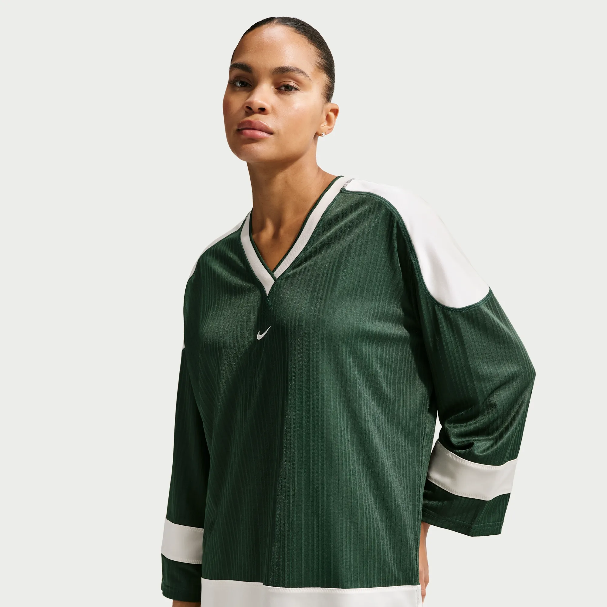 Nike Women's Oversized Jersey Tunic - Green - Polyester