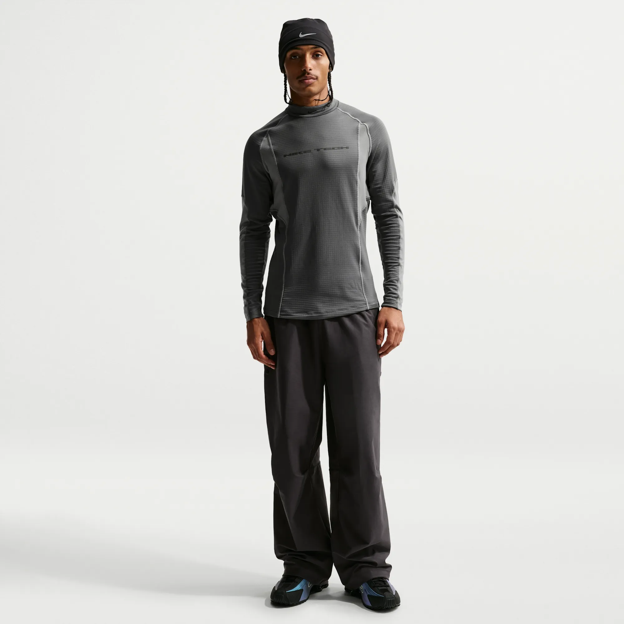 Nike Tech Men's Dri-FIT Shori-Knit Trousers - Anthracite