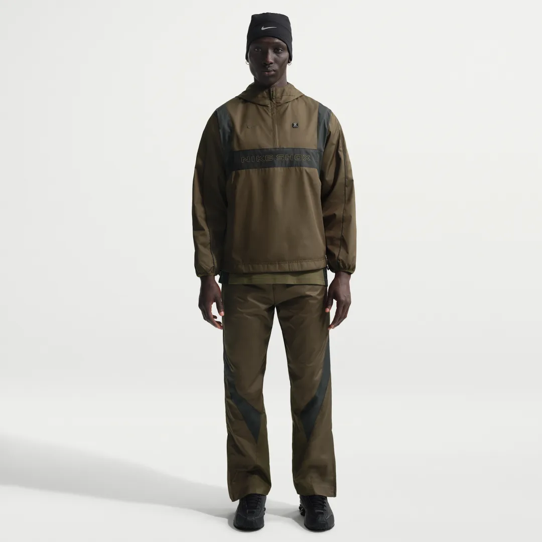 Nike Shox Men's Woven Half-Zip Jacket - Brown - Polyester | IH0652