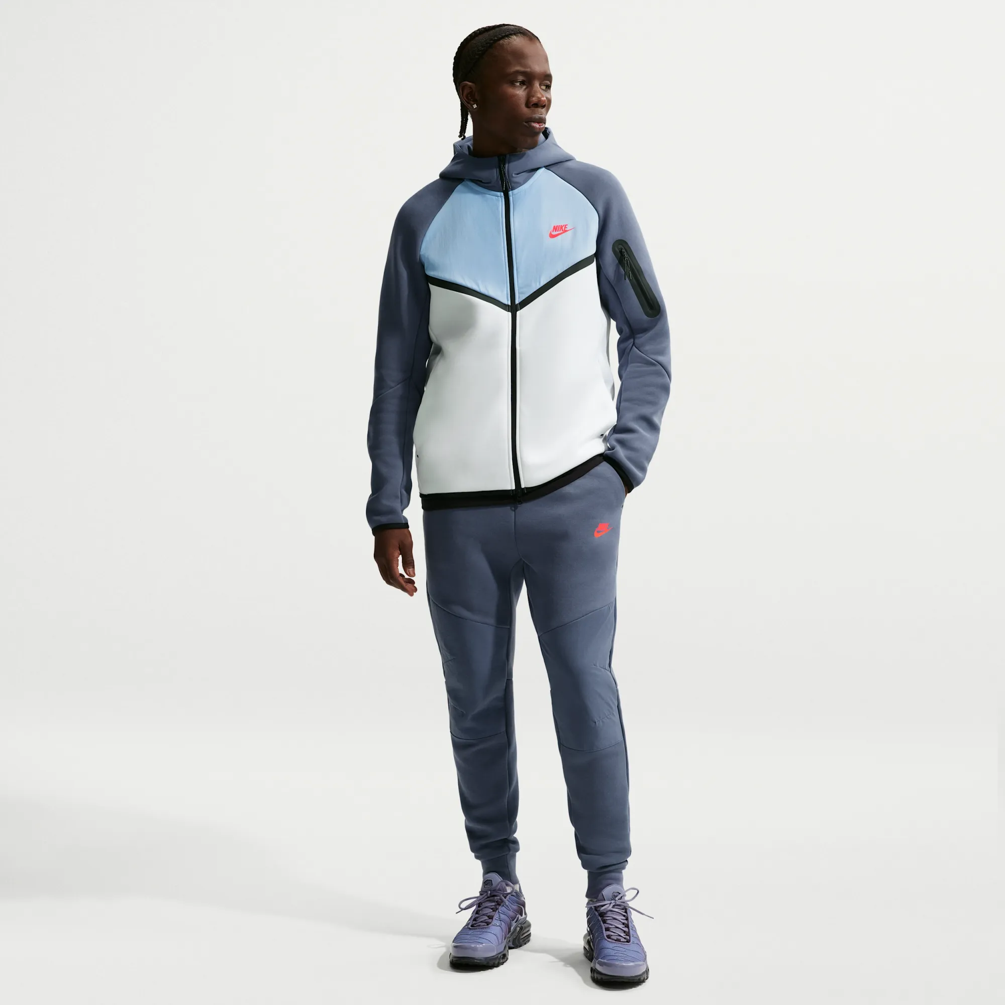 Nike Tech Men's Fleece Joggers - Diffused Blue - Fleece