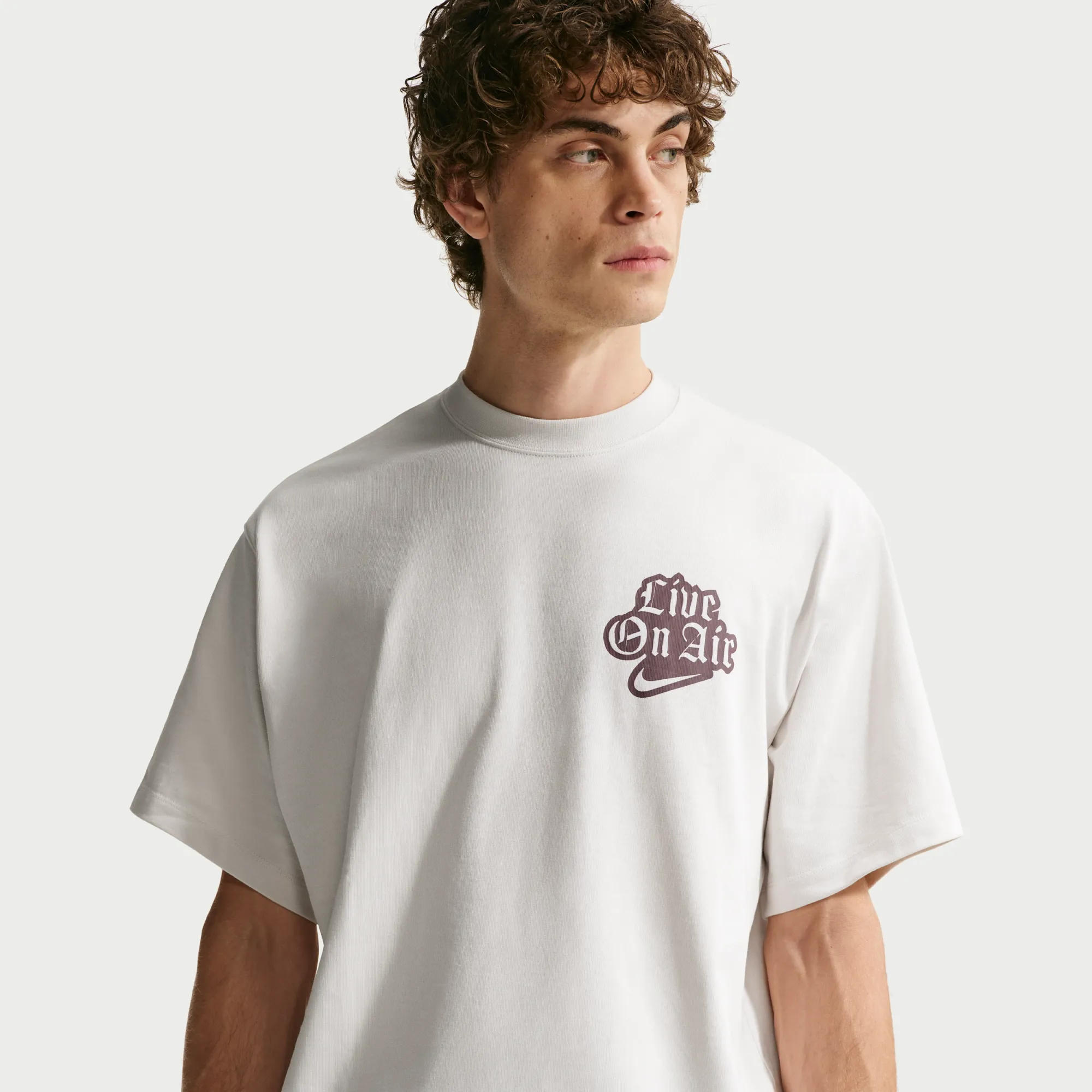 Nike Solo Swoosh Men's T-Shirt - Grey - Cotton