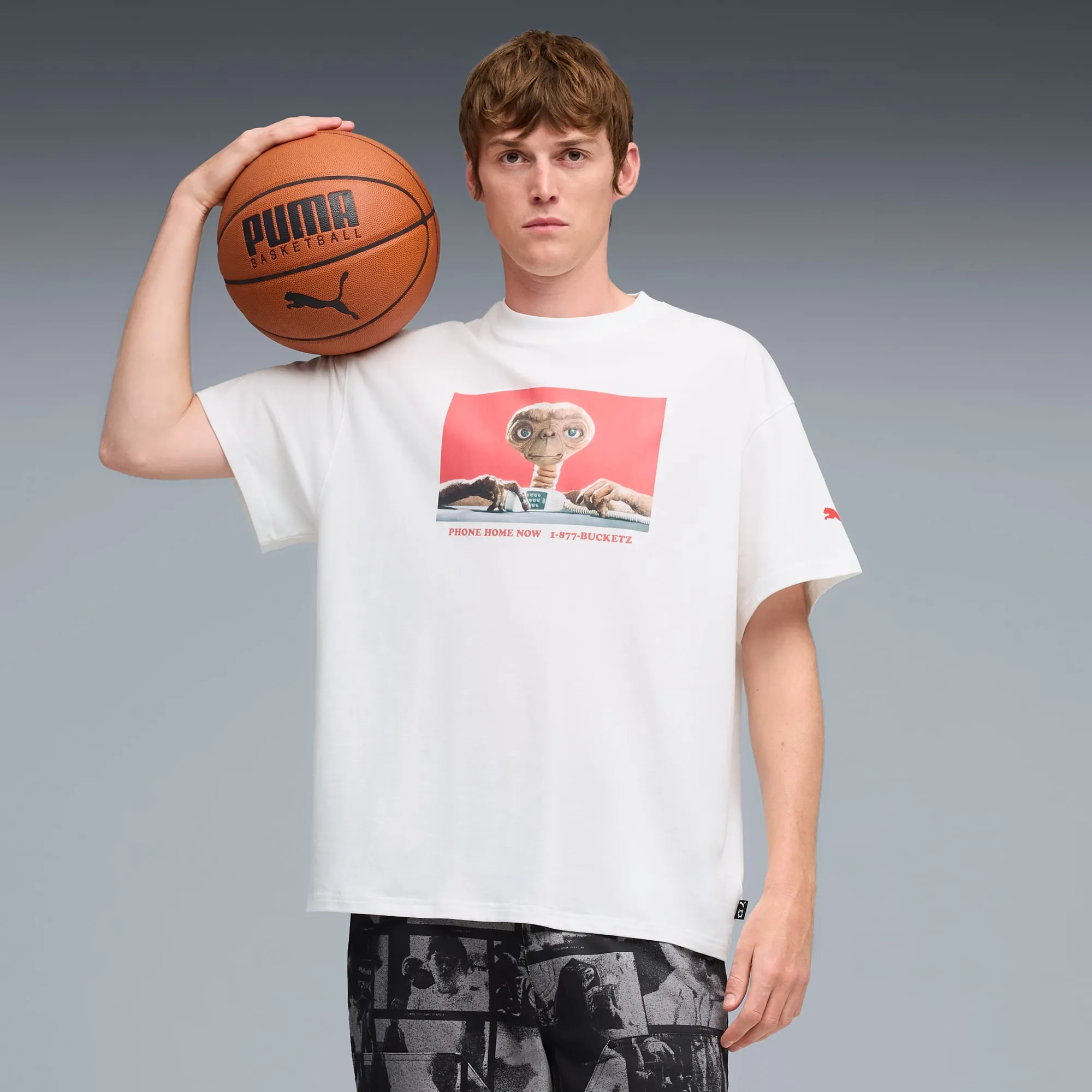 PUMA Hoops x E.T. I Basketball T-Shirt Men, White