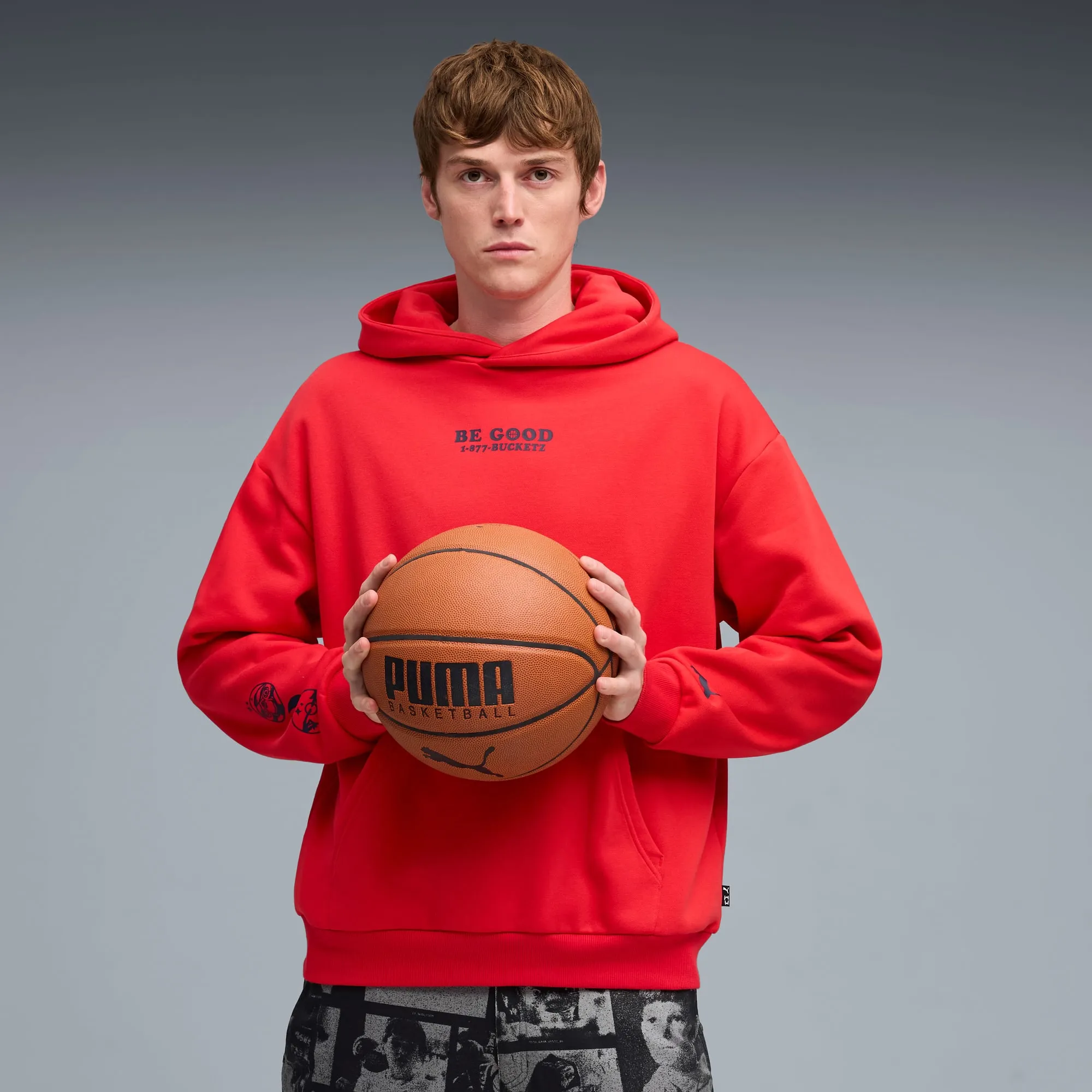 PUMA Hoops x E.T. Basketball Hoodie Men, For All Time Red