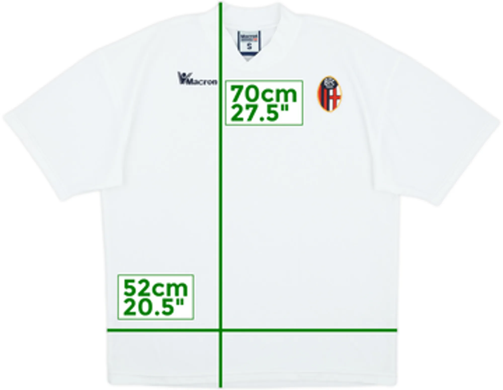 2001-02 Bologna Macron Training Shirt - 9/10 - (S)