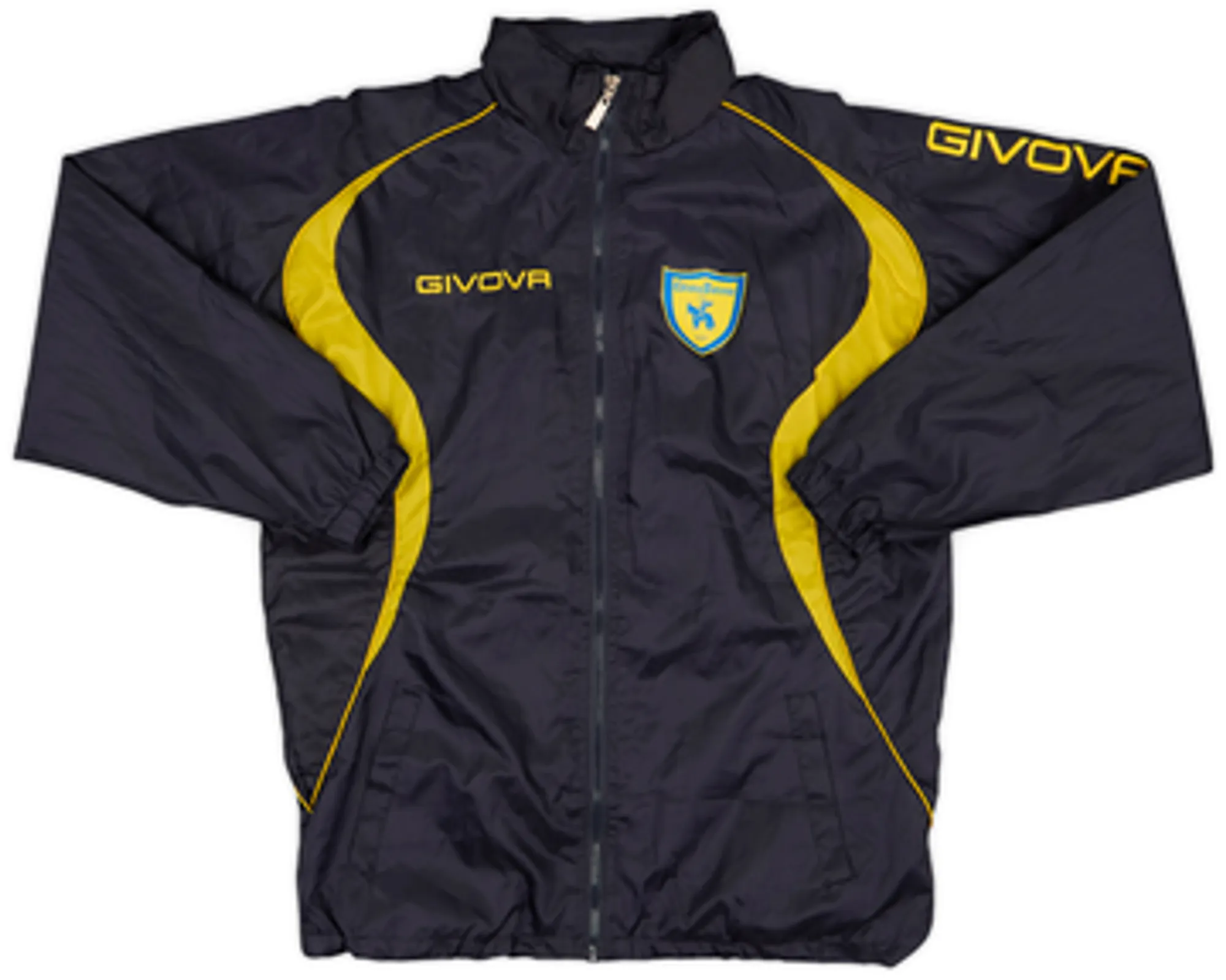 2009-10 Chievo Verona Givova Hooded Rain Jacket - 8/10 - (M)