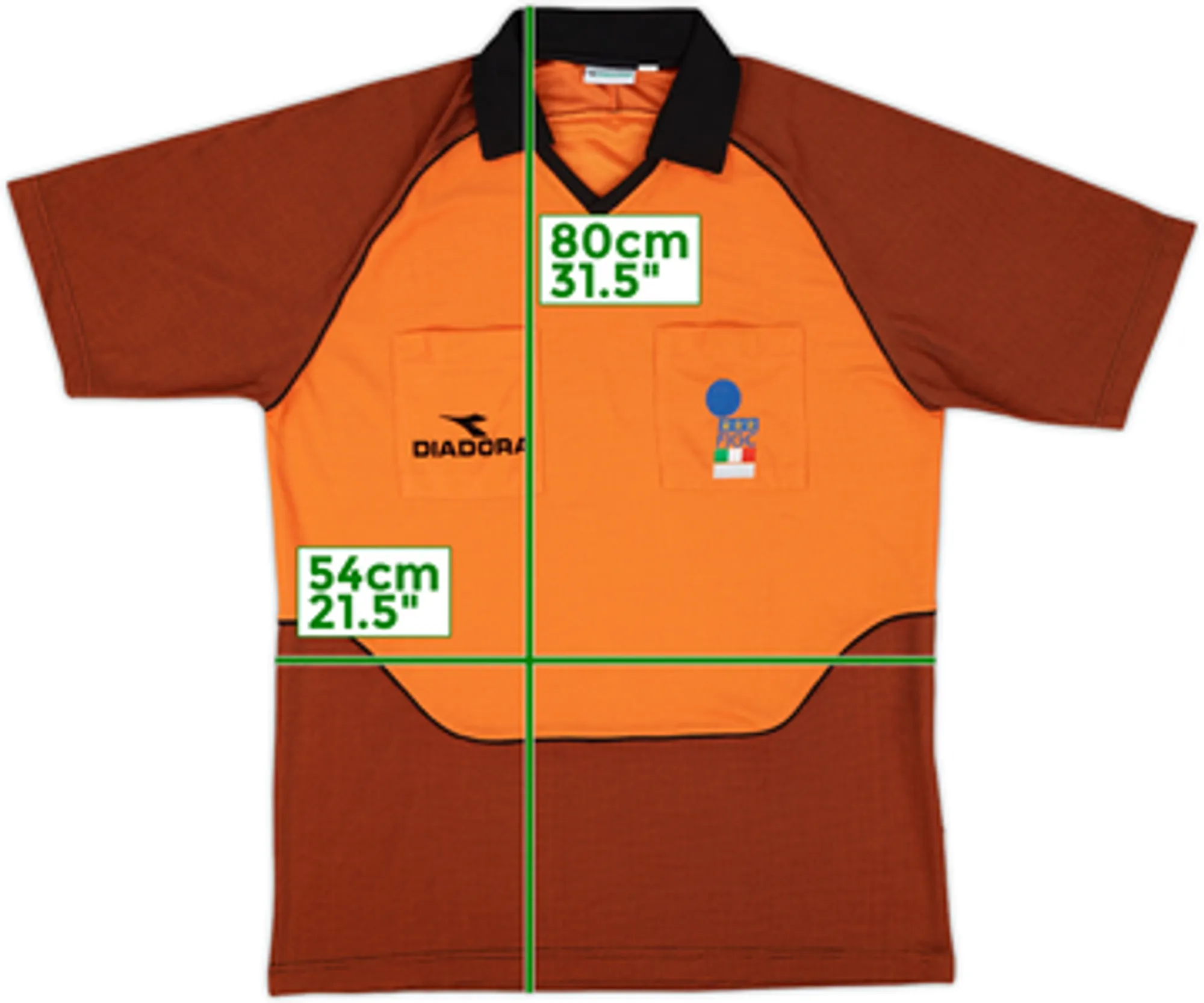 1990s Italy FIGC Diadora Referee Shirt - 9/10 - (L)