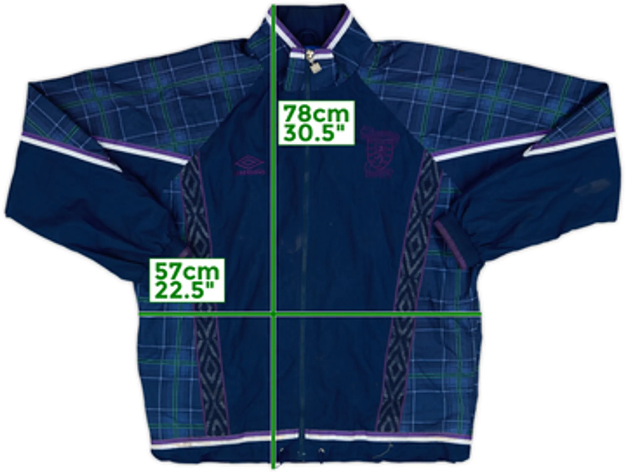 1994-96 Scotland Umbro Track Jacket - 8/10 - (L)