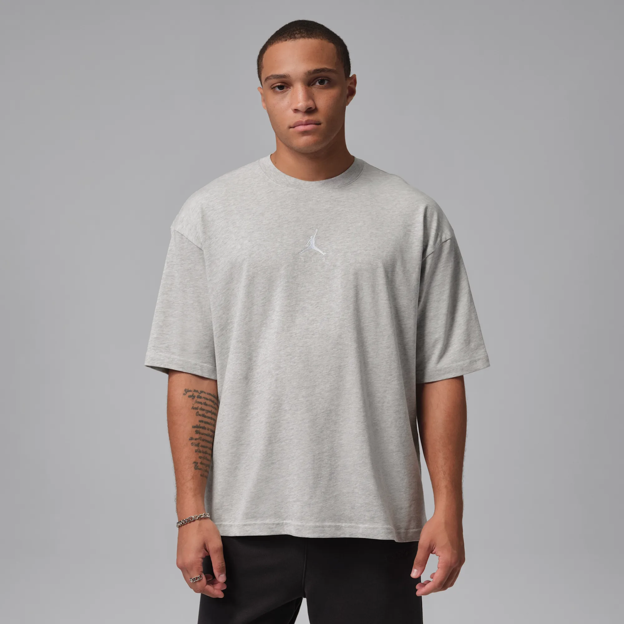 Nike Jordan Flight Essentials Men's Oversized T-Shirt - Grey - Cotton
