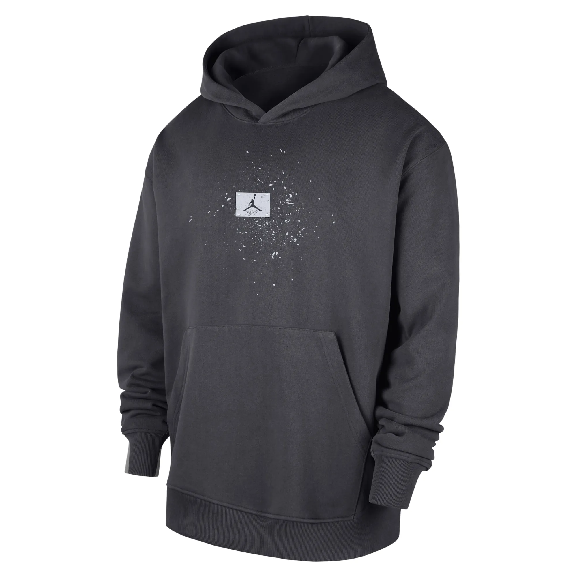 Nike Chicago Bulls Men's Jordan Basketball Flight Fleece Pullover Hoodie - Grey - Cotton