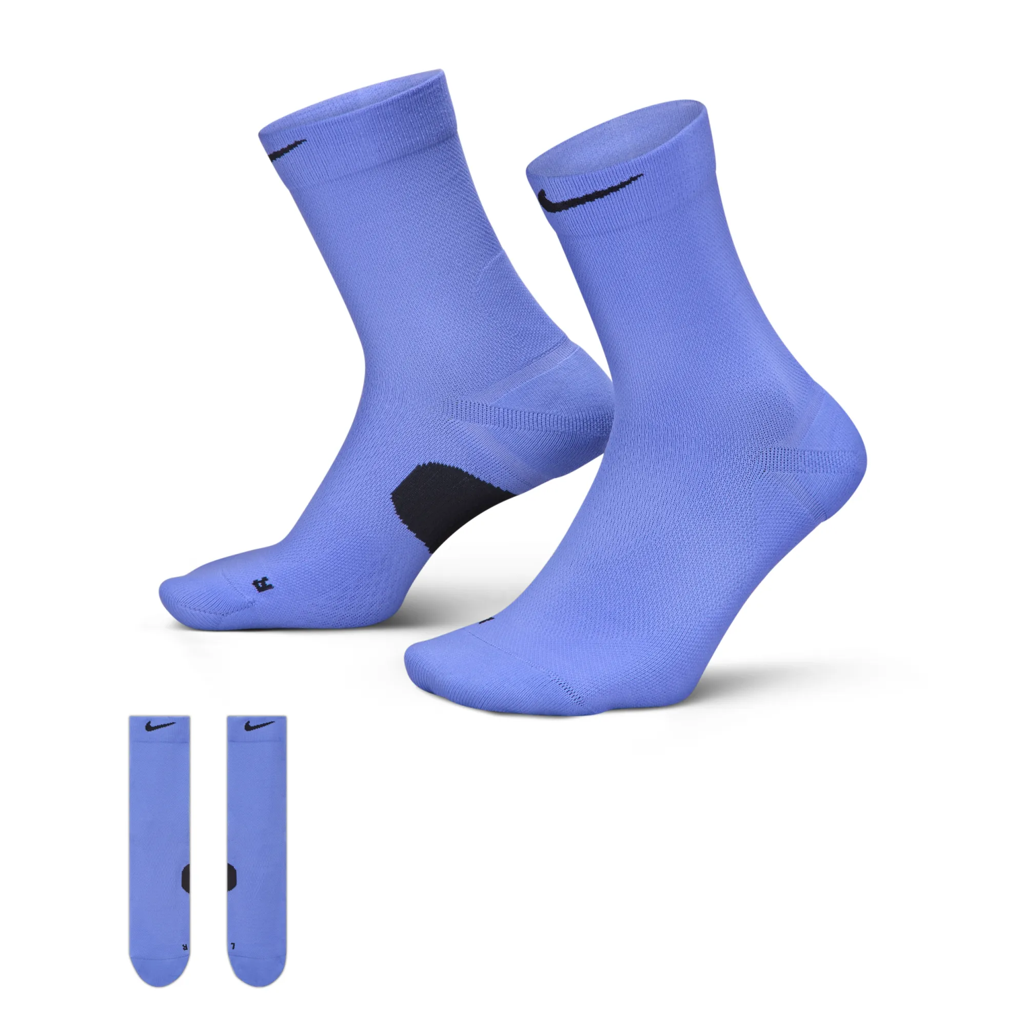 Nike Running Midweight Crew Socks (1 Pair) - Blue