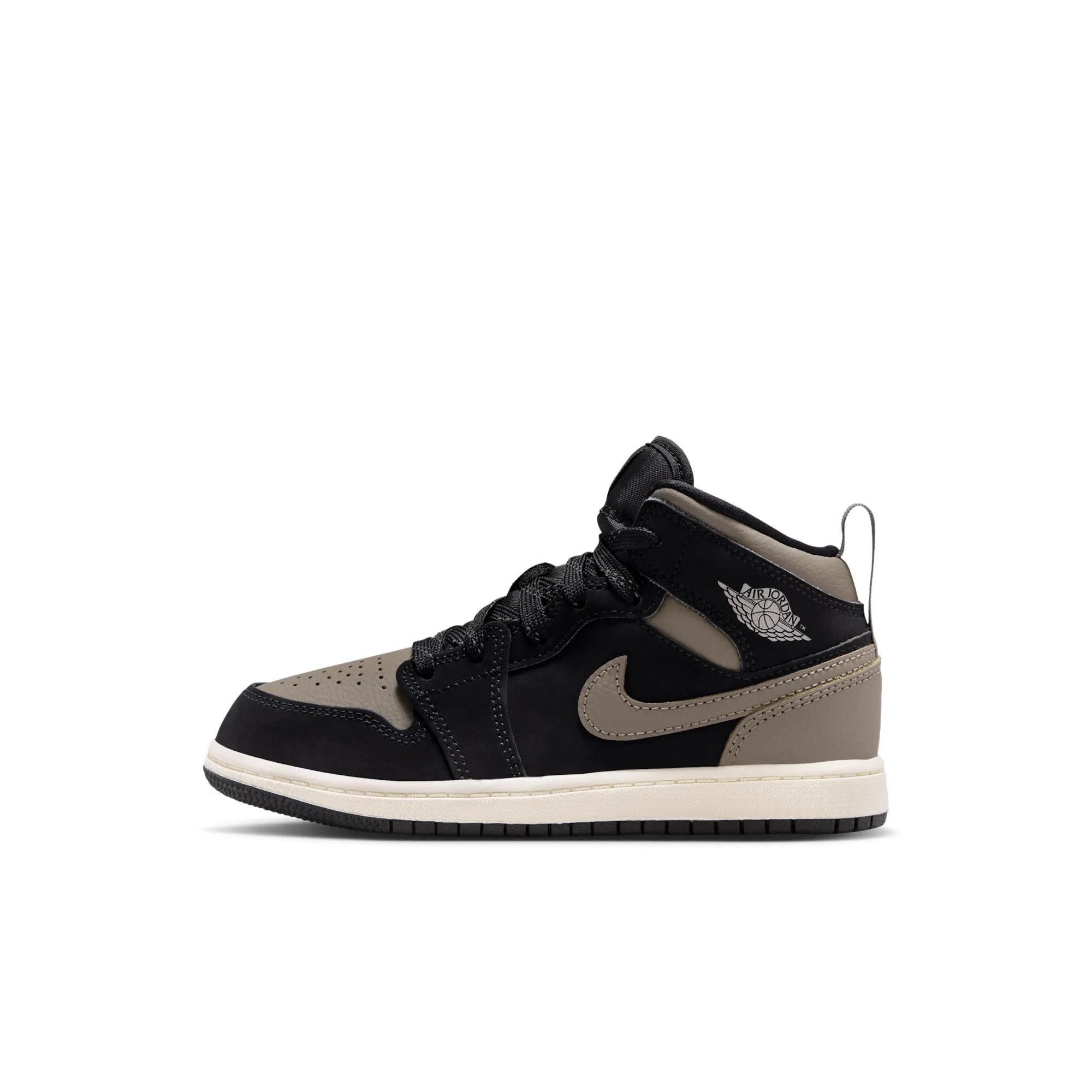 Nike Jordan 1 Mid SE Younger Kids' Shoes - Black
