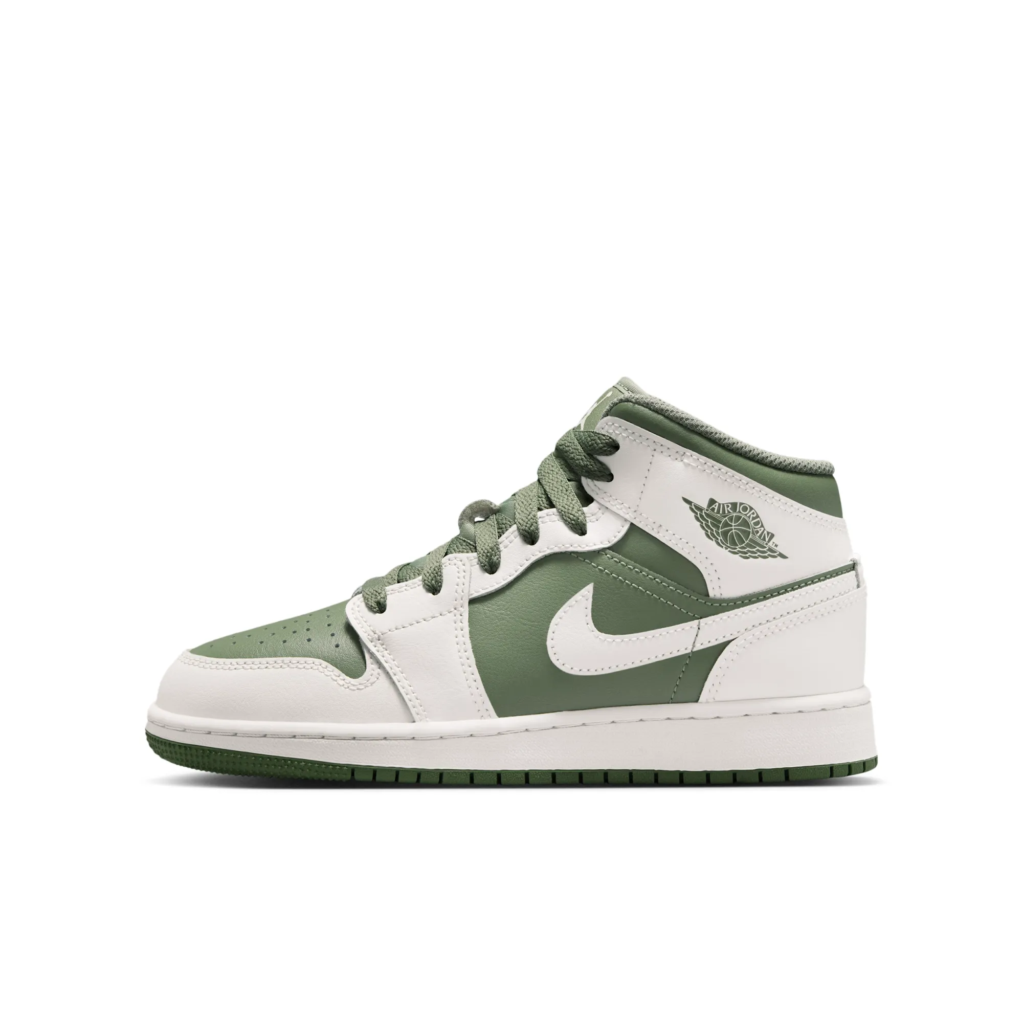 Nike Air Jordan 1 Mid Older Kids' Shoes - White