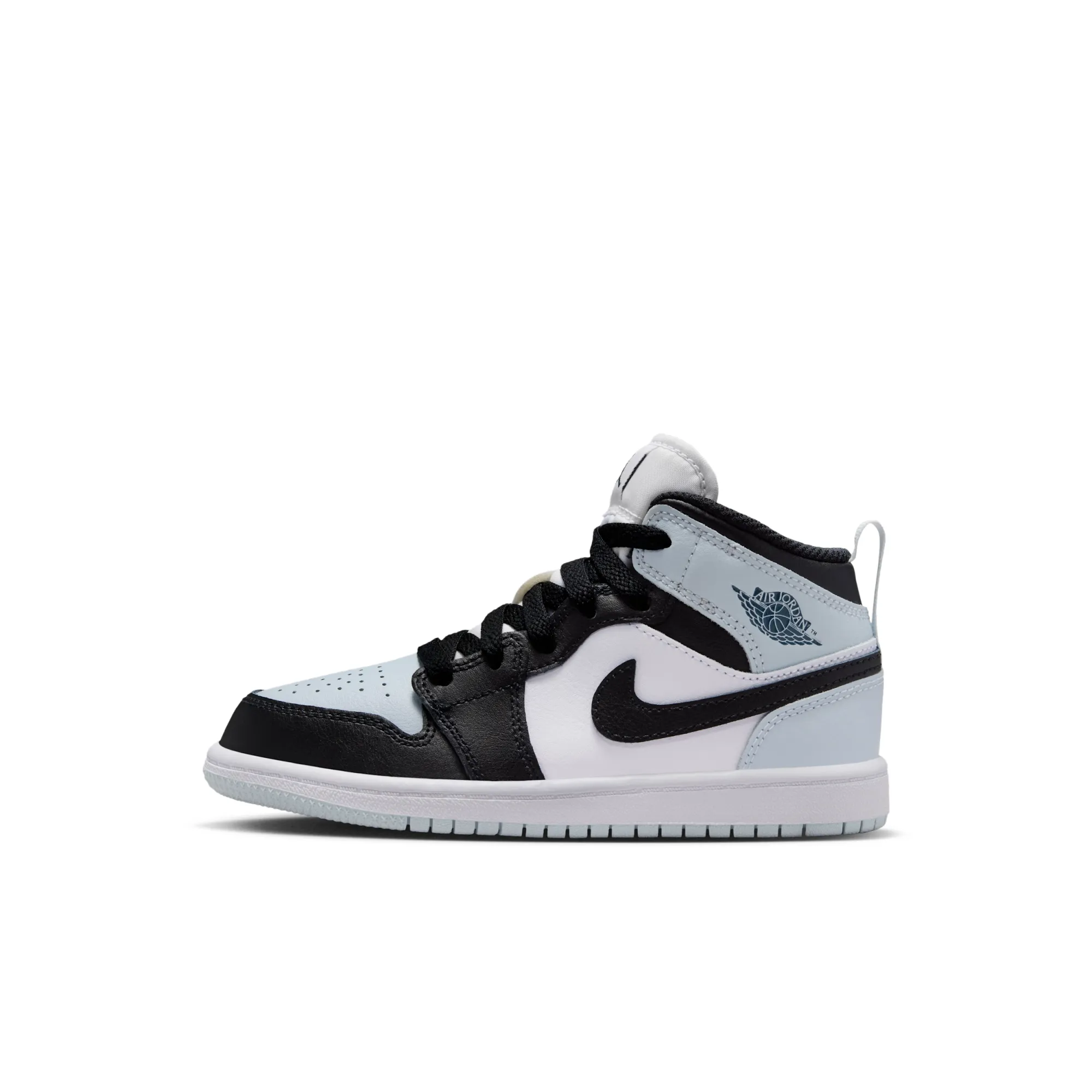 Nike Jordan 1 Mid Younger Kids' Shoes - Black