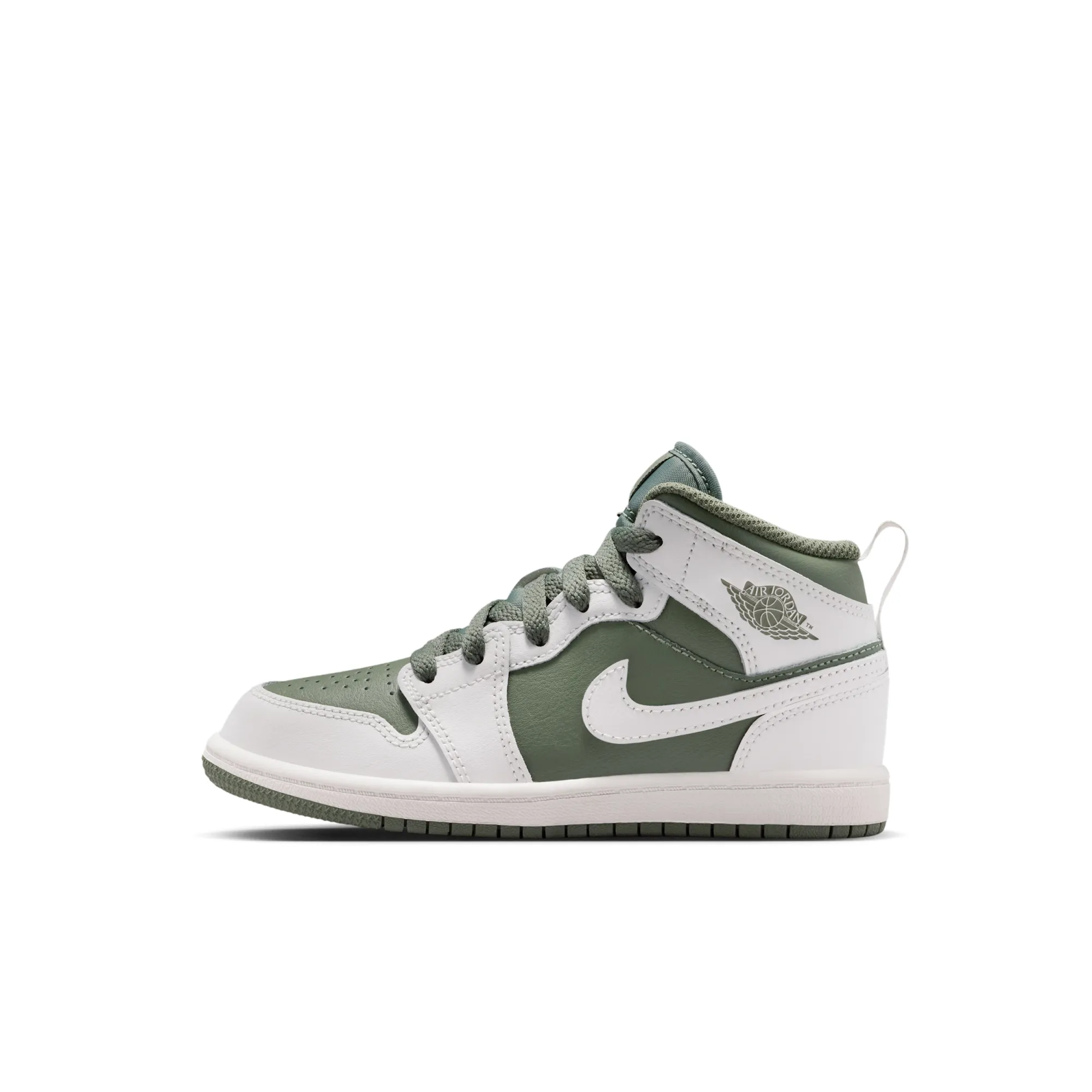 Nike Jordan 1 Mid Younger Kids' Shoes - White
