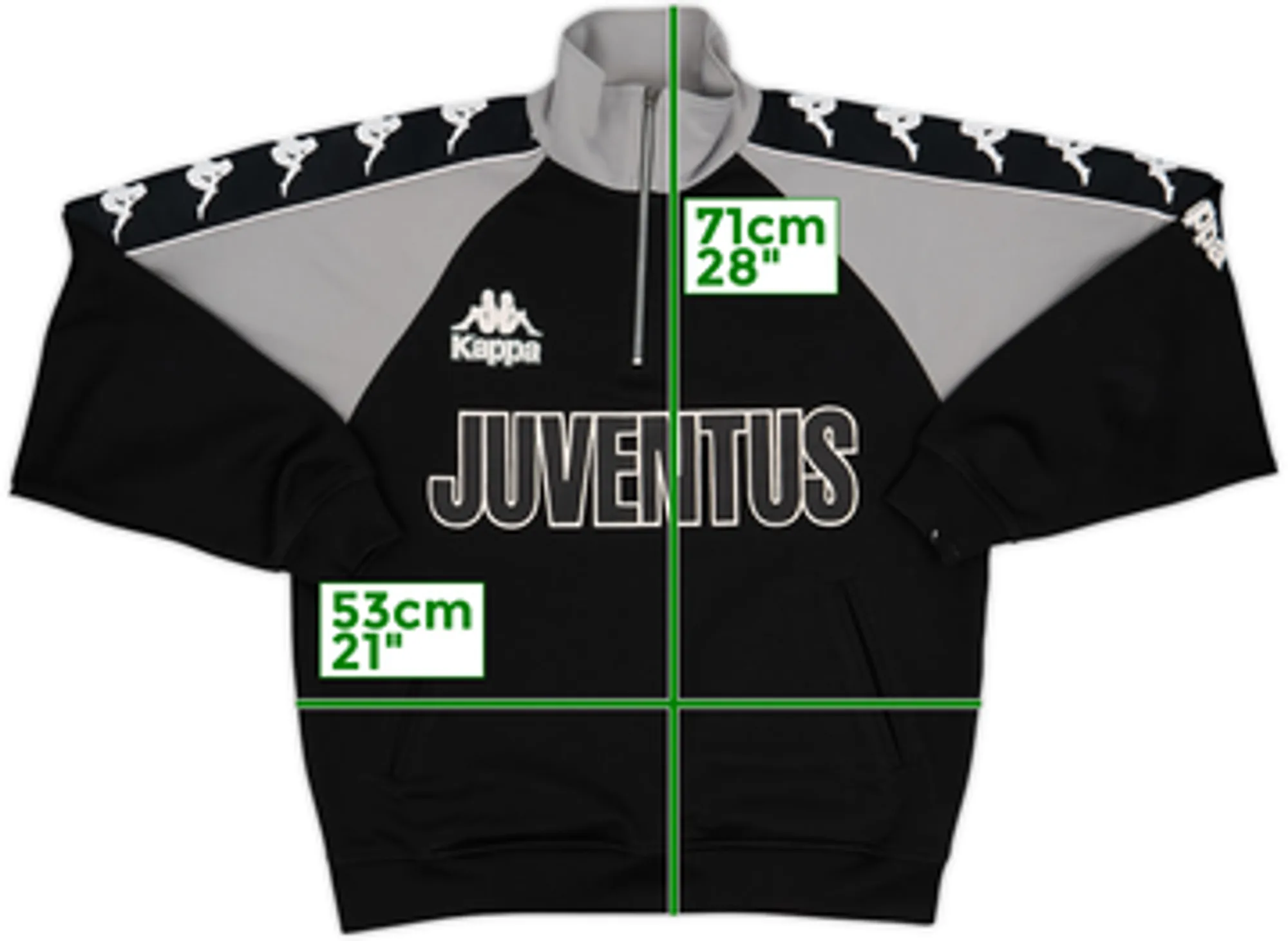 1995-97 Juventus Kappa 1/4 Zip Drill Top - 8/10 - (XL)