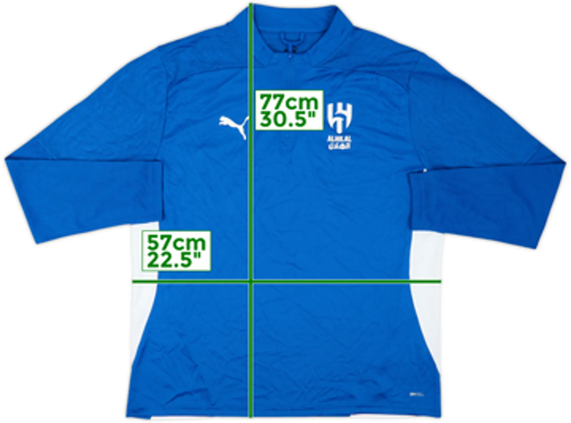 2023-24 Al-Hilal Puma 1/4 Zip Drill Top - 8/10 - (XL)
