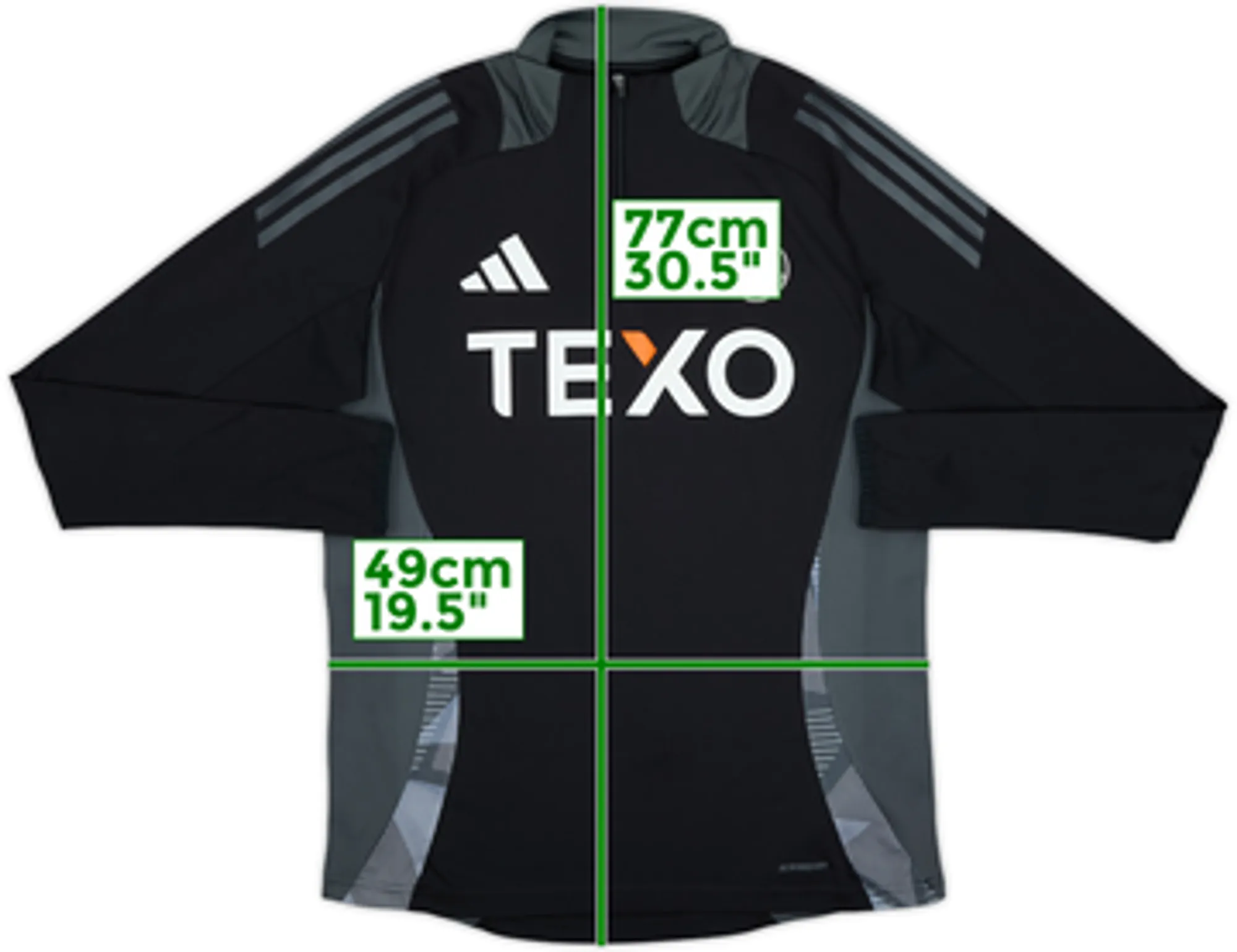 2024-25 Aberdeen adidas 1/4 Zip Drill Top - 10/10 - (M)