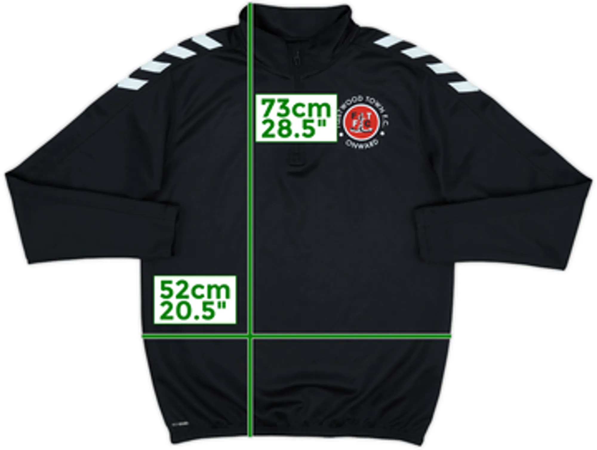 2022-23 Fleetwood Town Hummel 1/4 Zip Drill Top - 8/10 - (M)