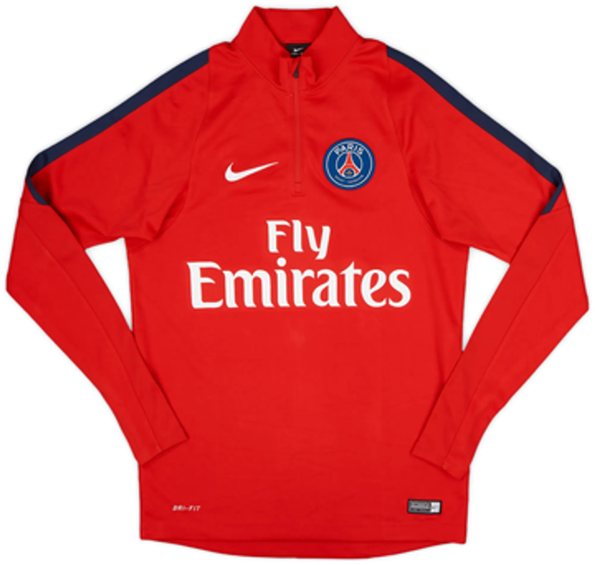 2016-17 Paris Saint-Germain Nike 1/4 Zip Drill Top - 10/10 - (S)