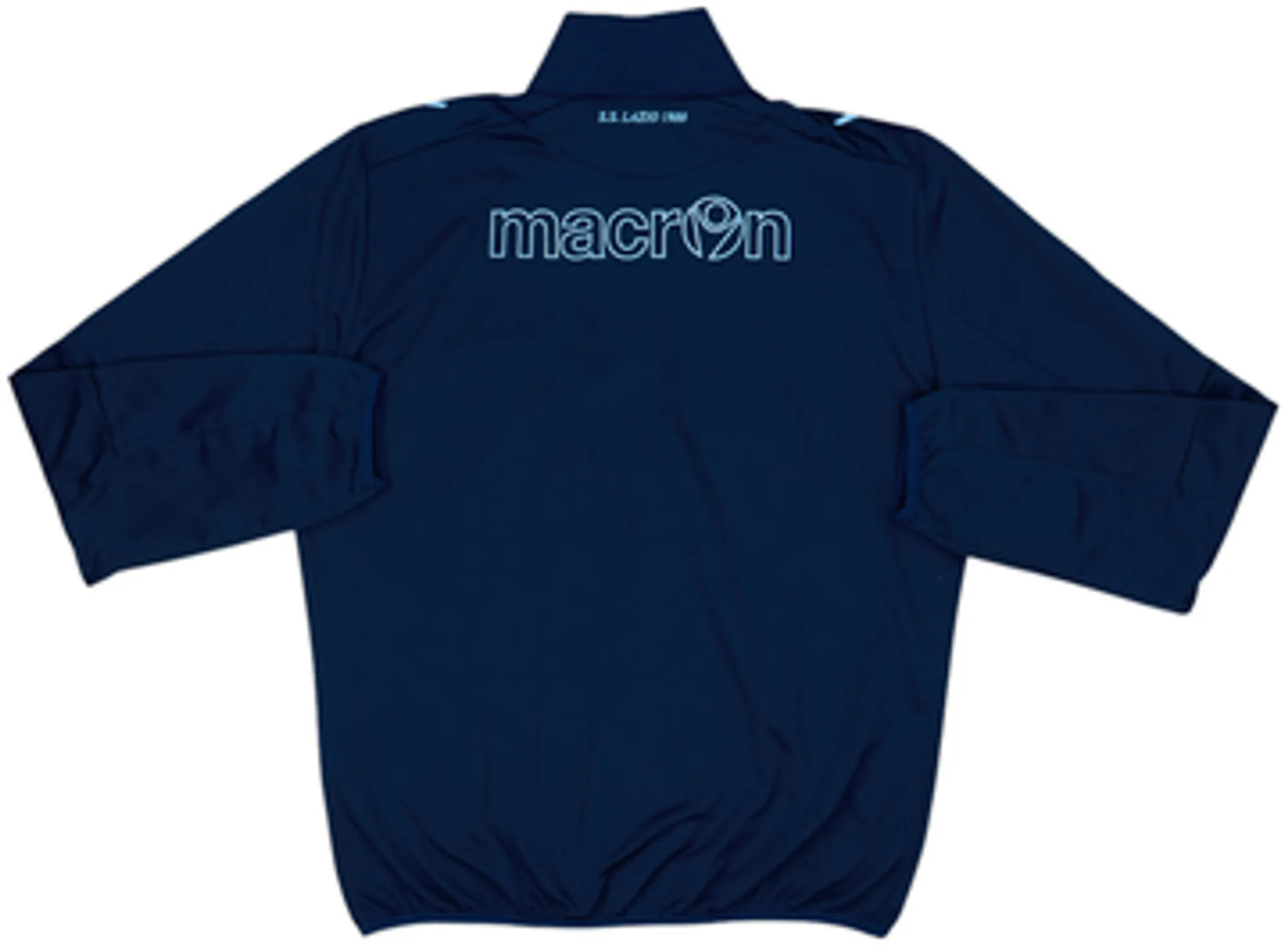 2012-13 Lazio Macron 1/4 Zip Drill Top - 9/10 - (M)