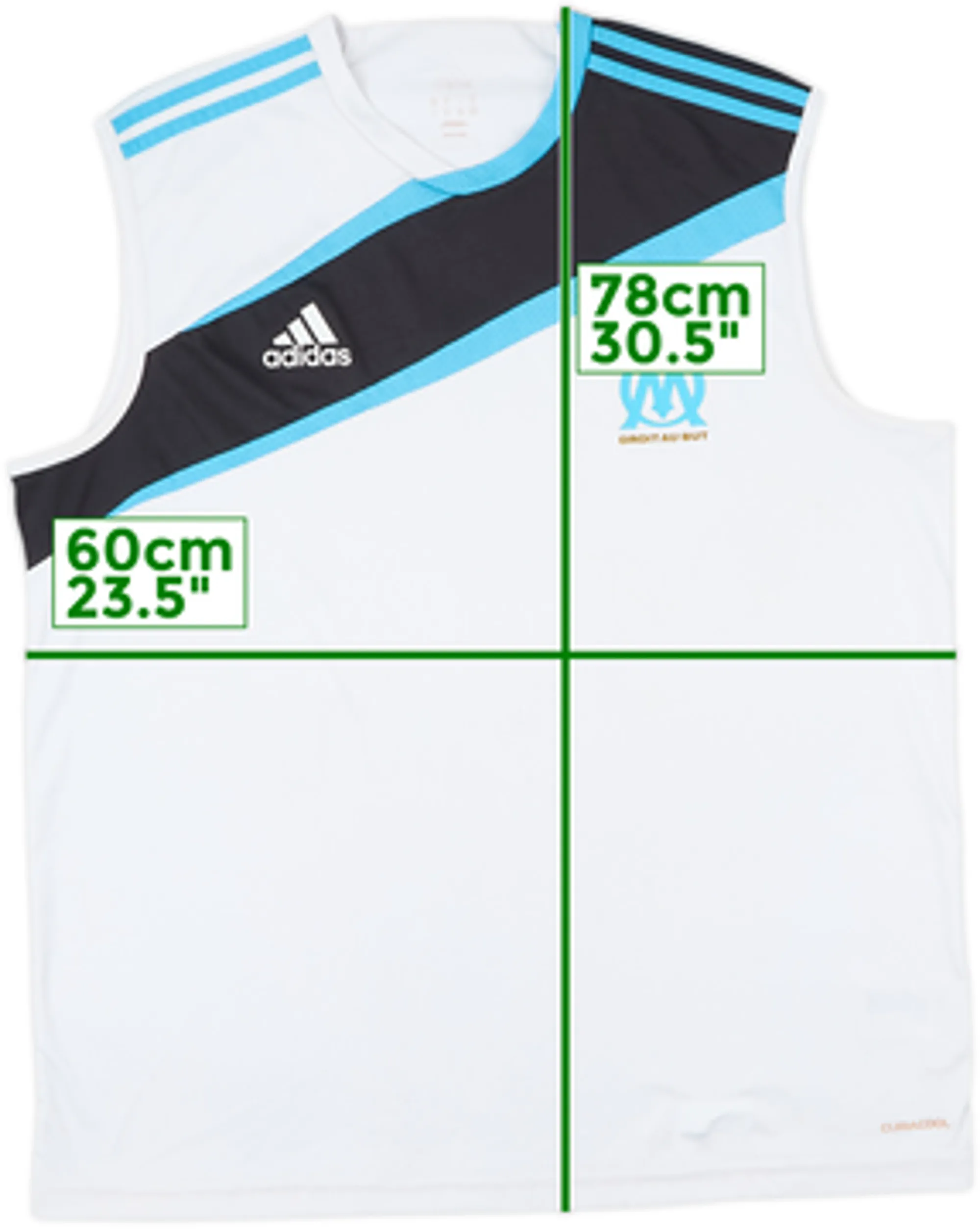 2009-10 Marseille adidas Training Vest - 7/10 - (XXL)