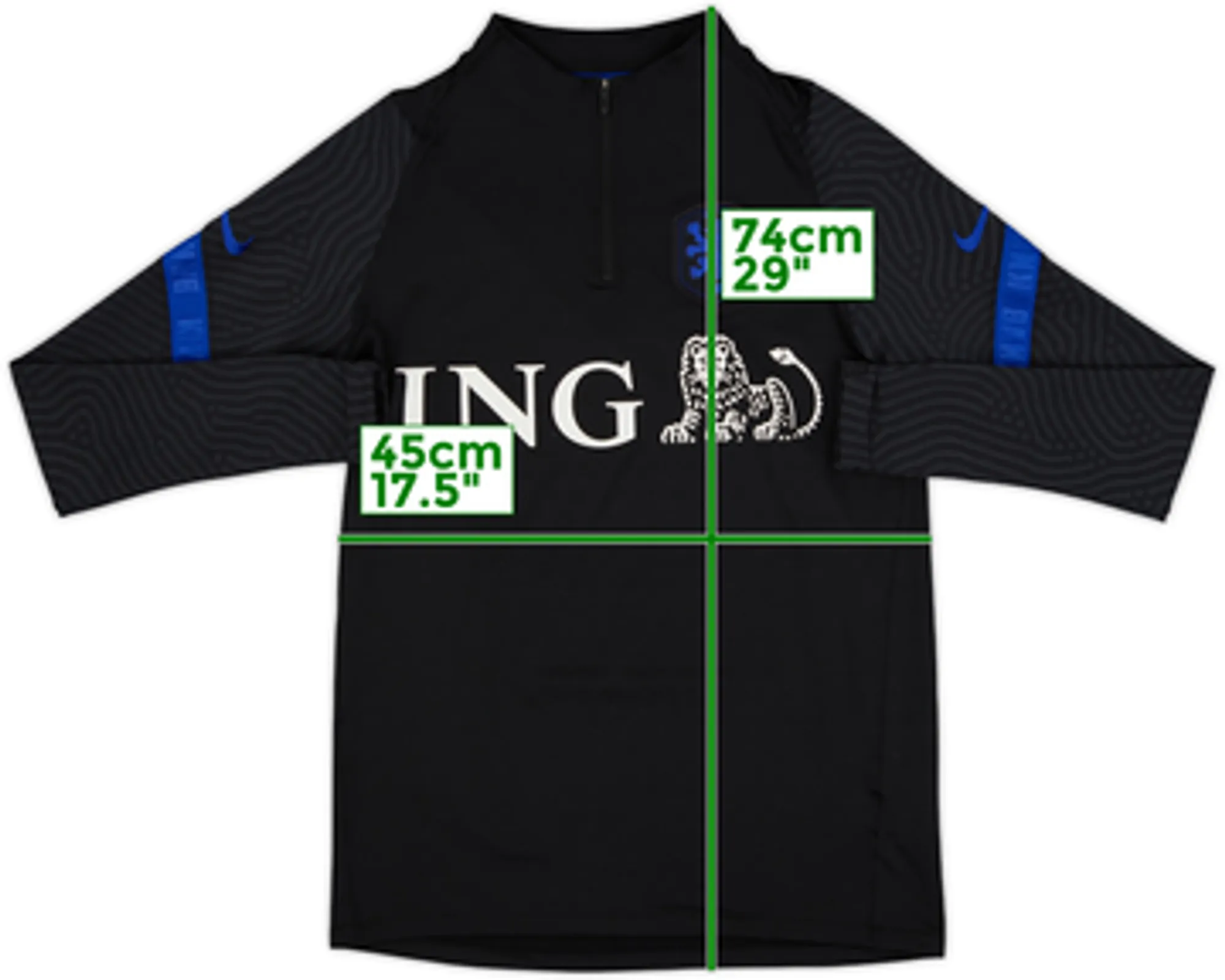 2020-21 Netherlands Nike 1/4 Zip Drill Top - 7/10 - (M)