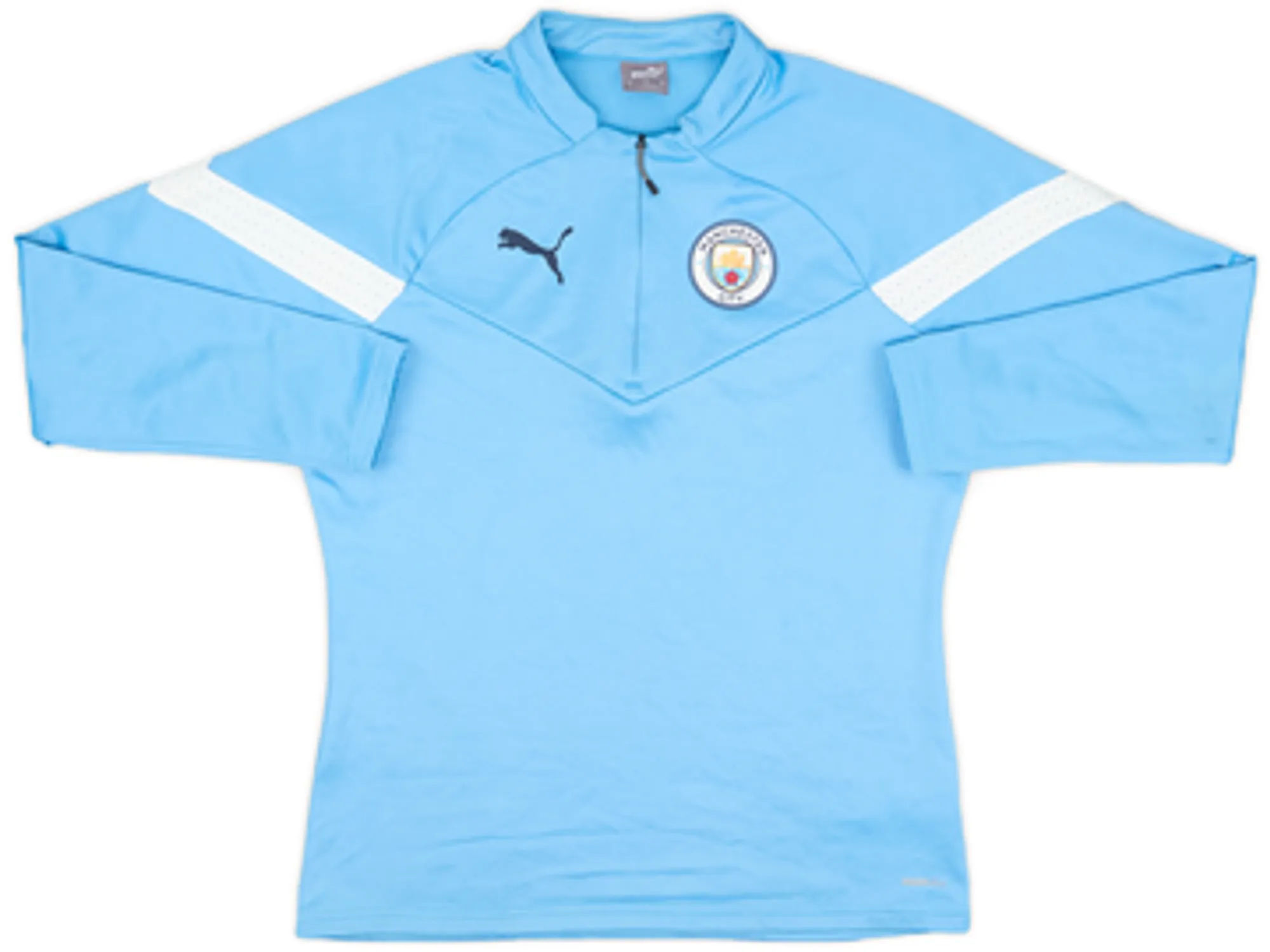 2022-23 Manchester City Puma 1/4 Zip Drill Top - 7/10 - (L)
