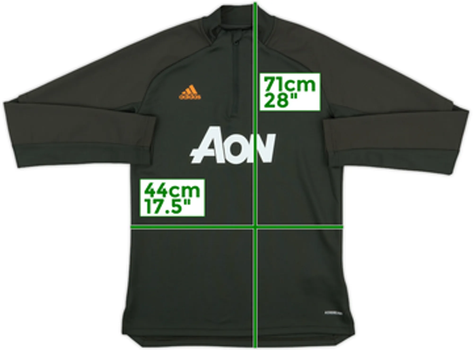 2020-21 Manchester United adidas 1/4 Zip Drill Top - 8/10 - (Women's S)