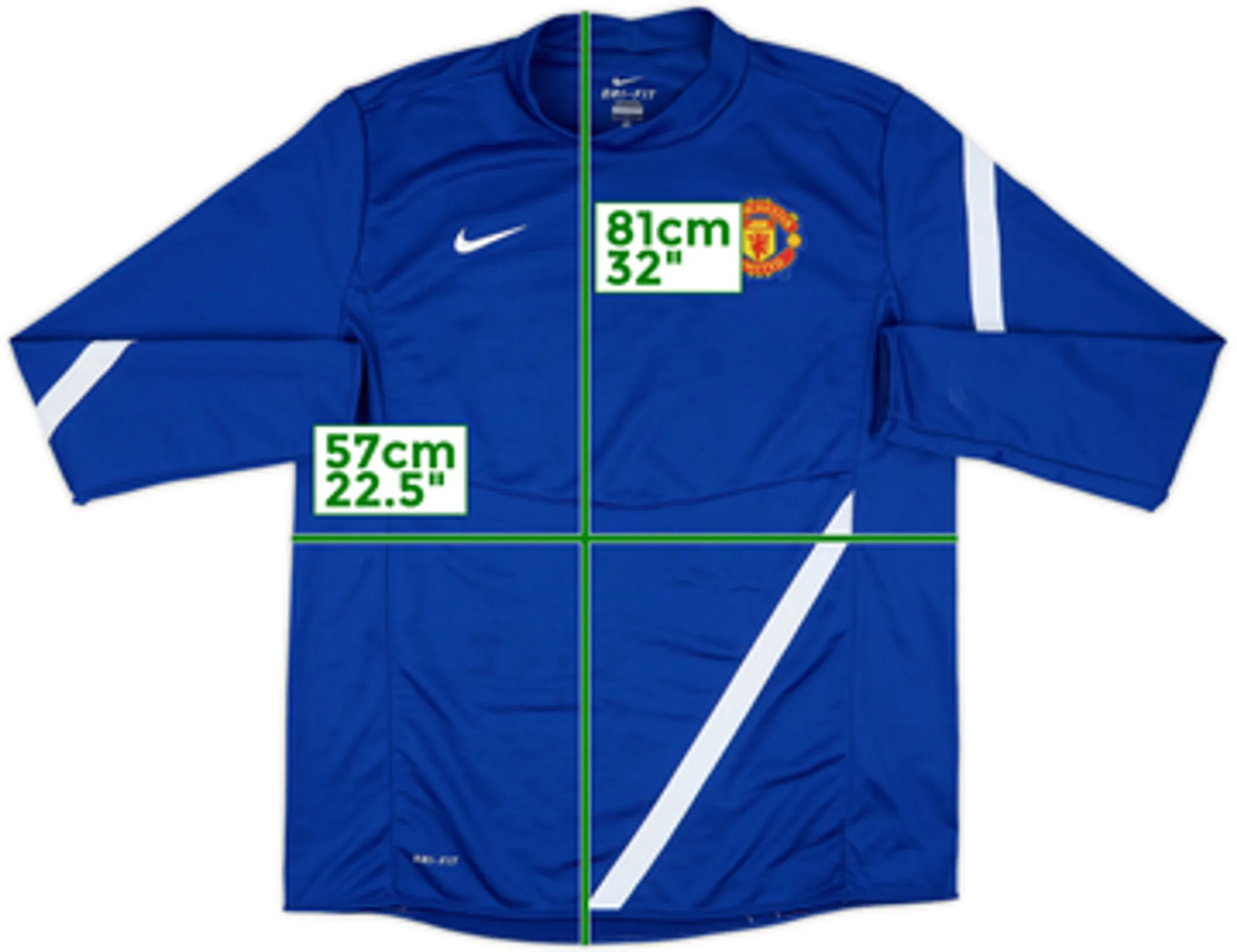 2011-12 Manchester United Nike Drill Top - 8/10 - (M)