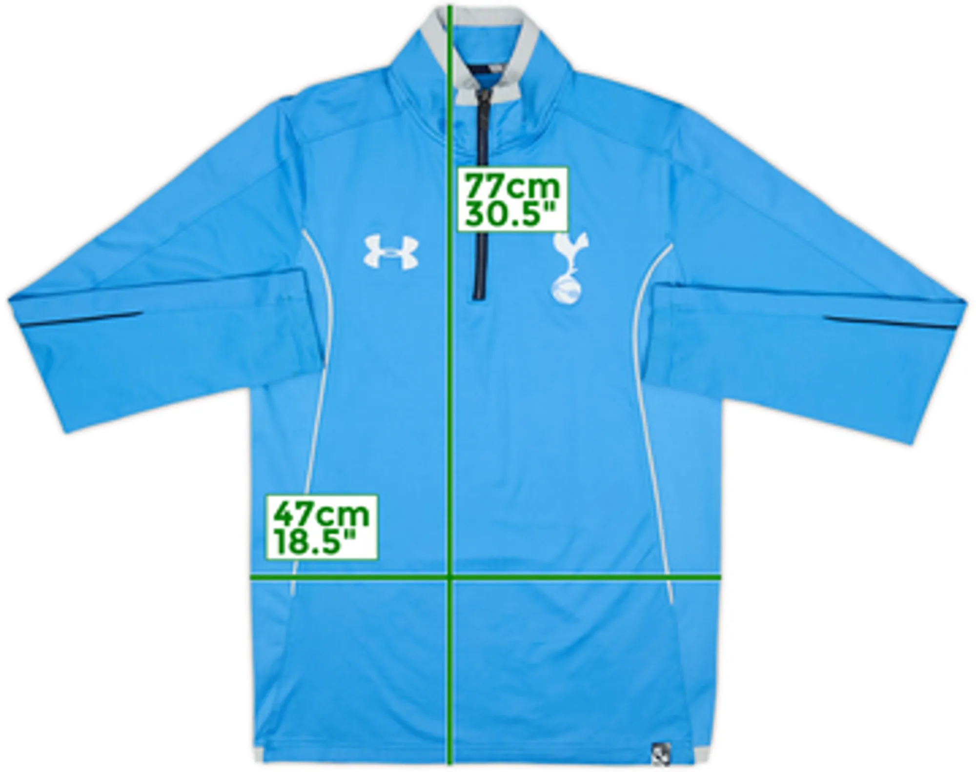 2015-16 Tottenham Under Armour 1/4 Zip Drill Top - 9/10 - (S)
