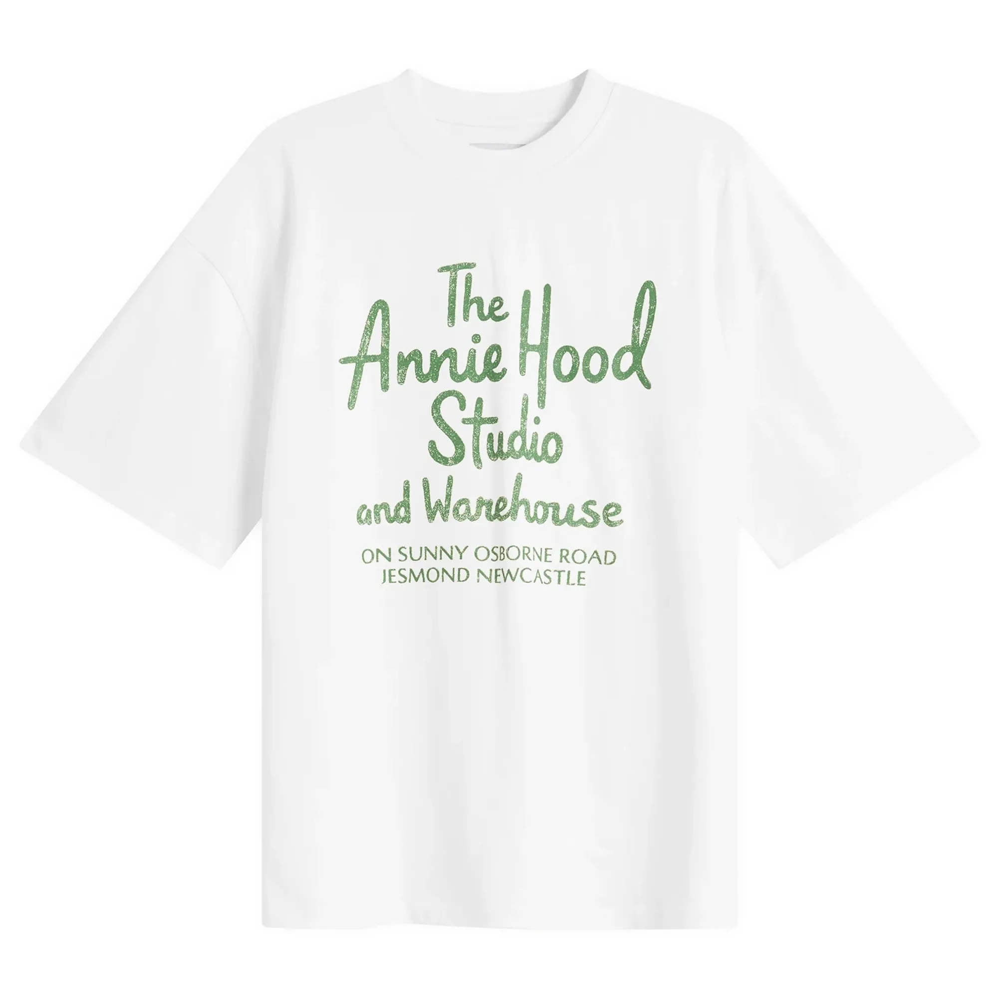 ANNIE HOOD Men's AH Factory T-Shirt White