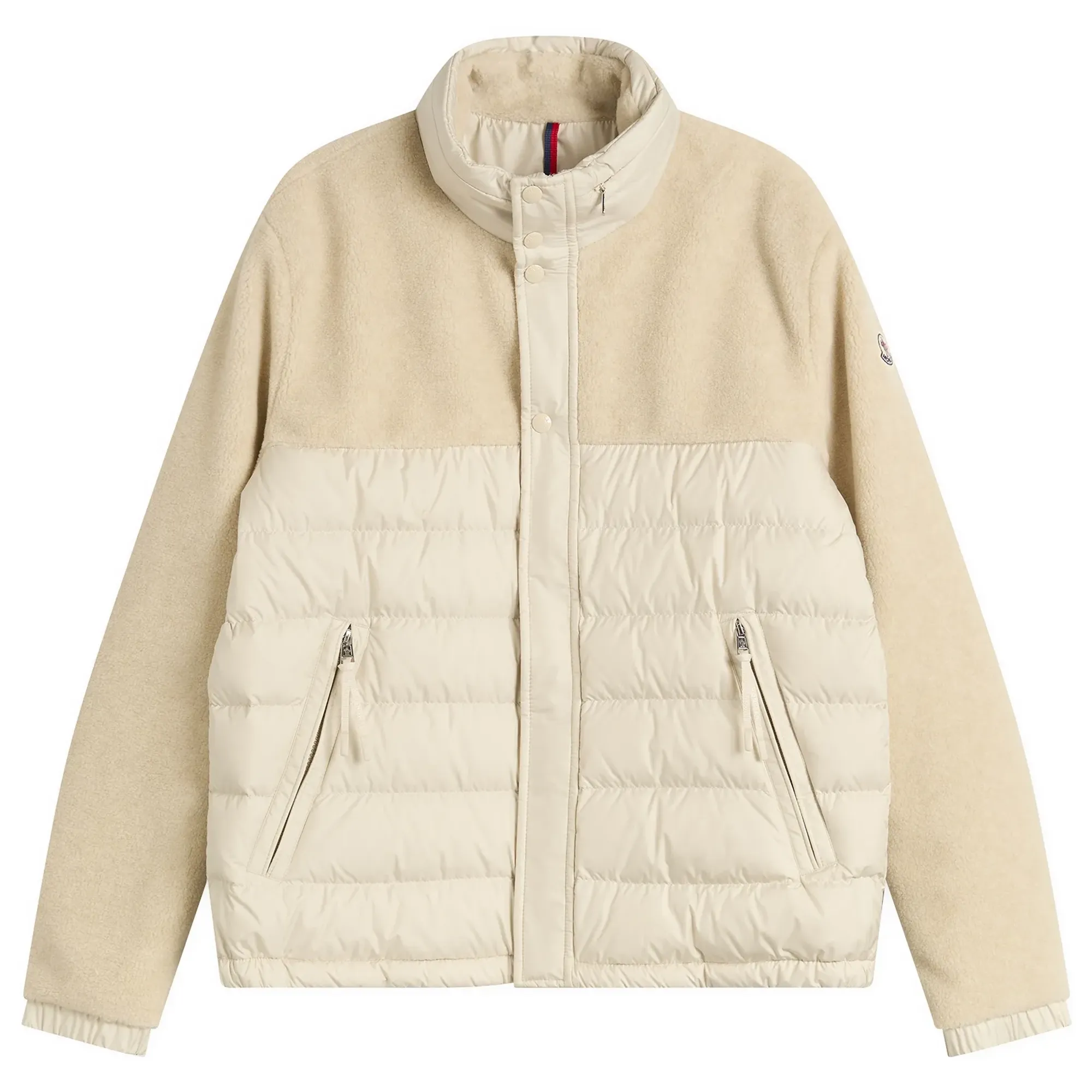 Moncler Men's Mistral Teddy Fleece Jacket Beige