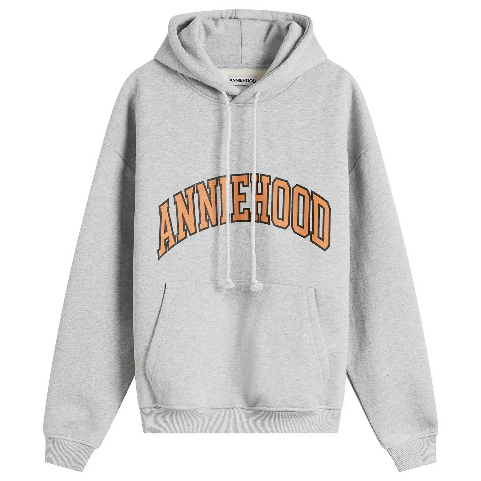 ANNIE HOOD Men's College Arch Hoodie Marl Grey