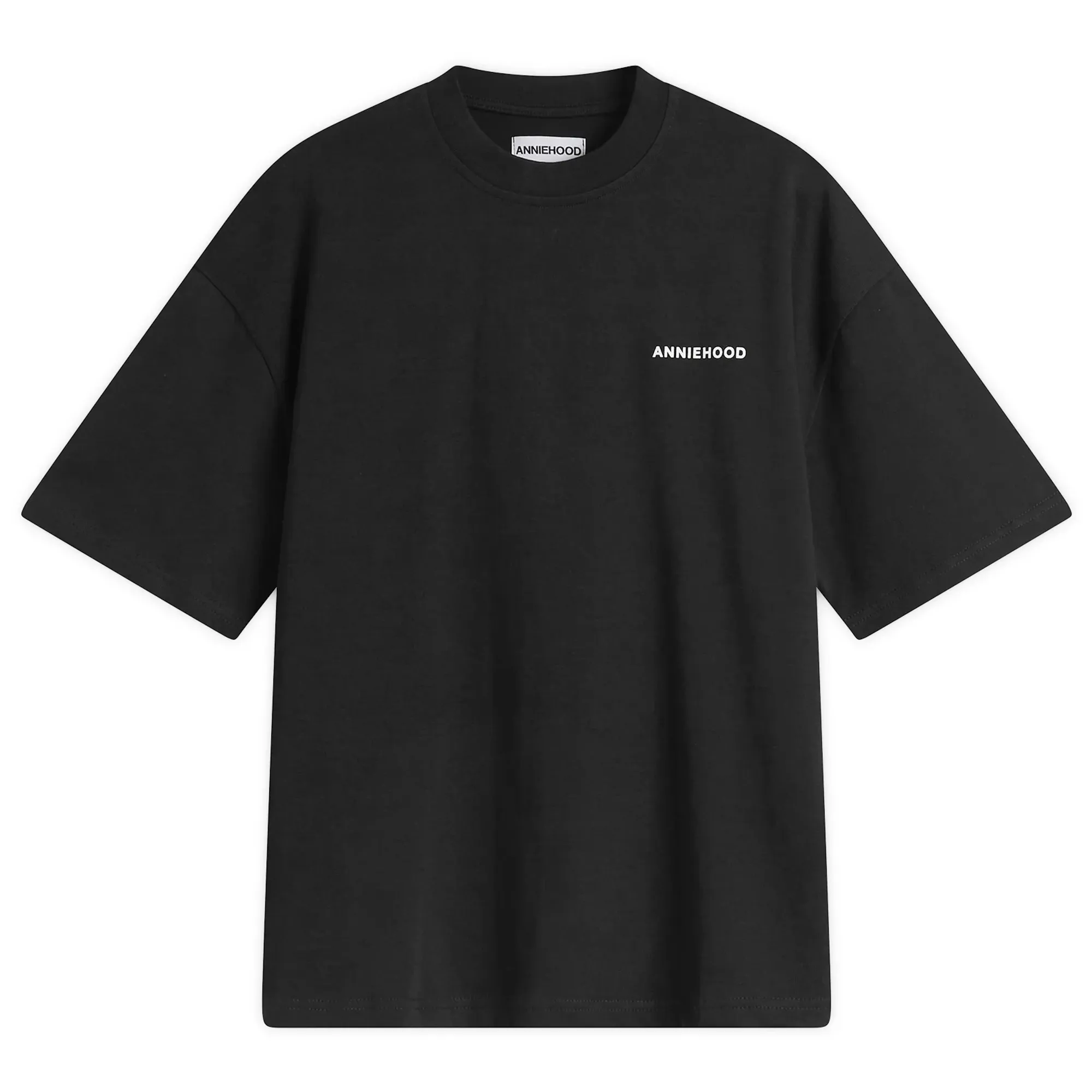 ANNIE HOOD Men's Mini Logo T-Shirt Black