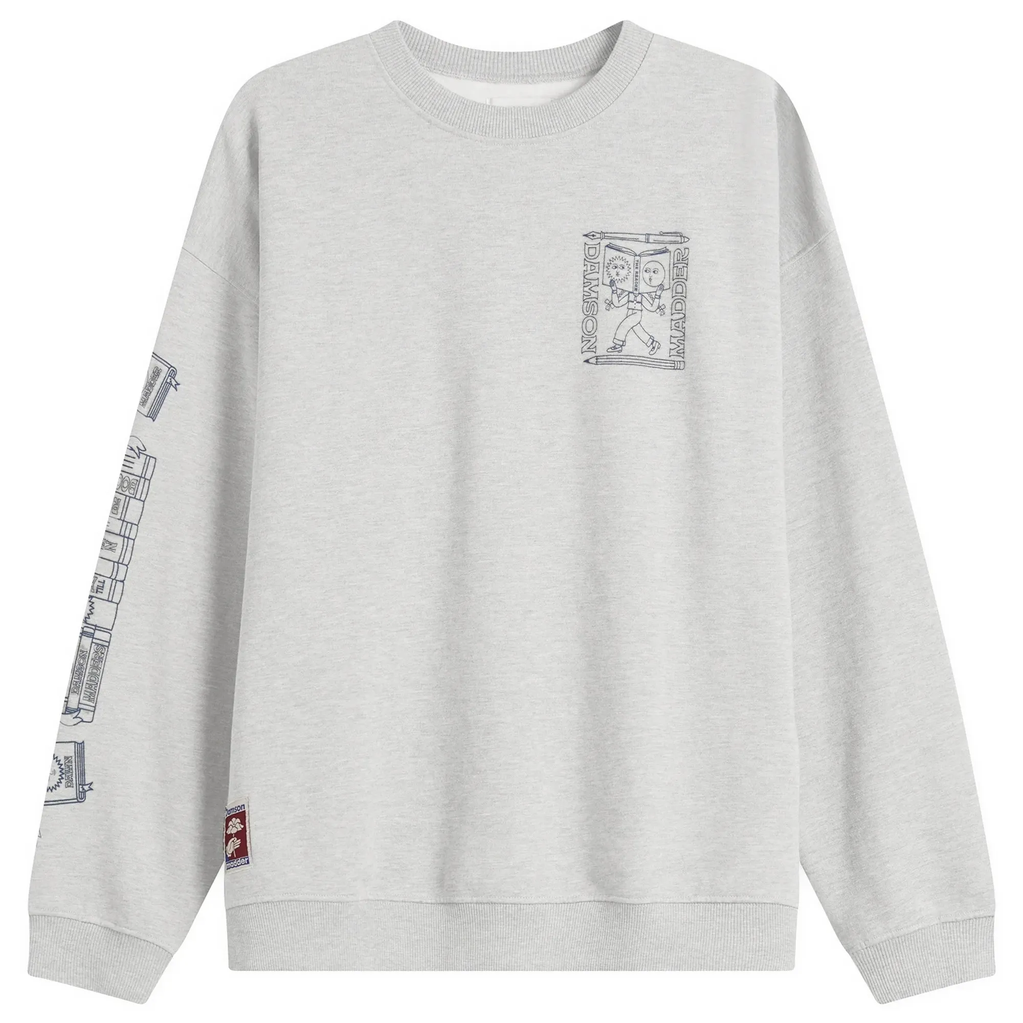 Damson Madder Women's The Reader Sweatshirt Grey