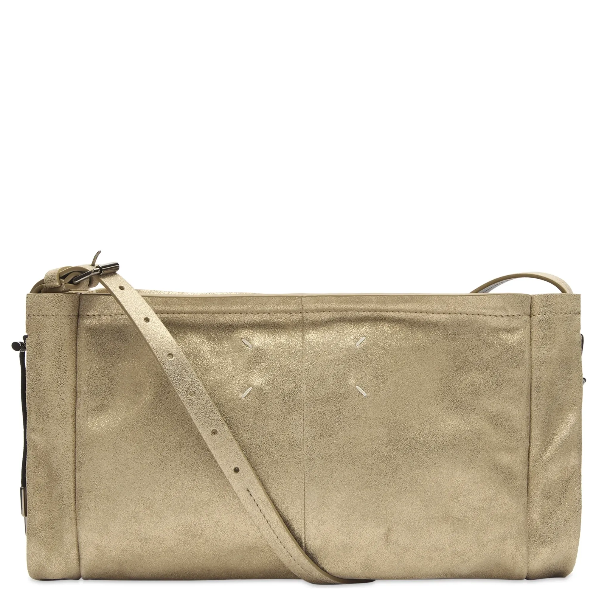 Maison Margiela Women's Horizontal Baguette Bag Cream Gold