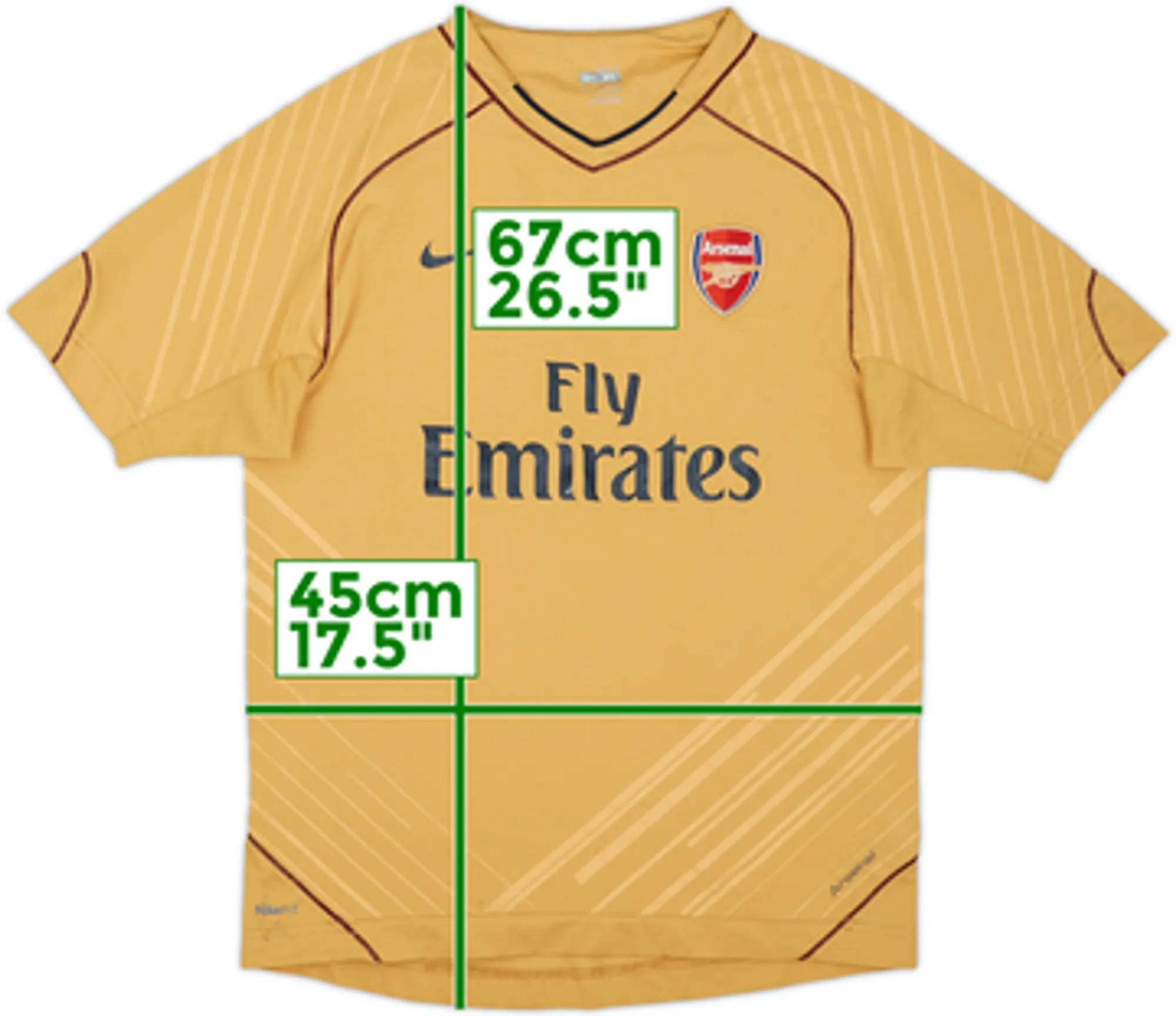 2007-08 Arsenal Nike Training Shirt - 6/10 - (XL.Boys)